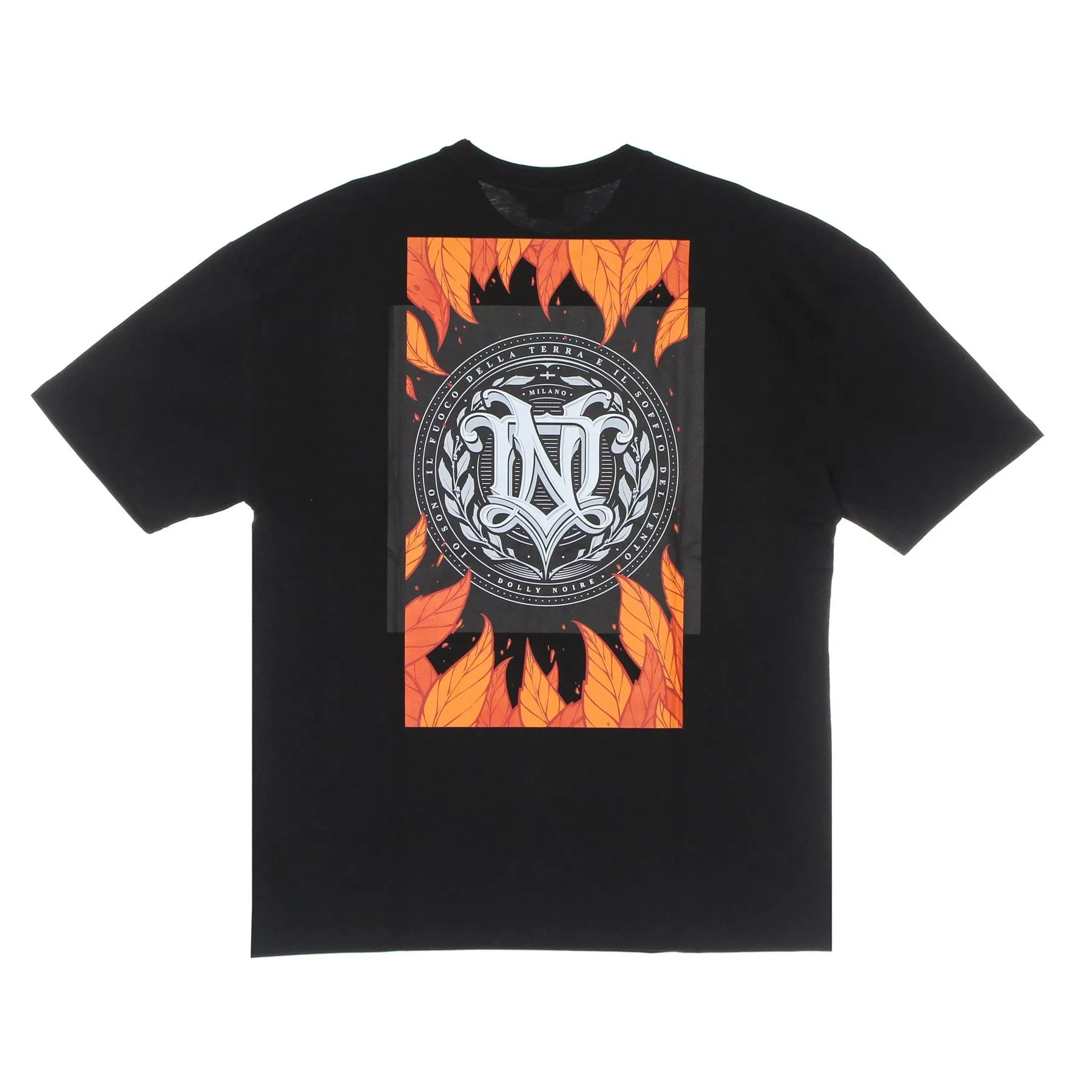 Maglietta Uomo Autunno Oversize Tee Black