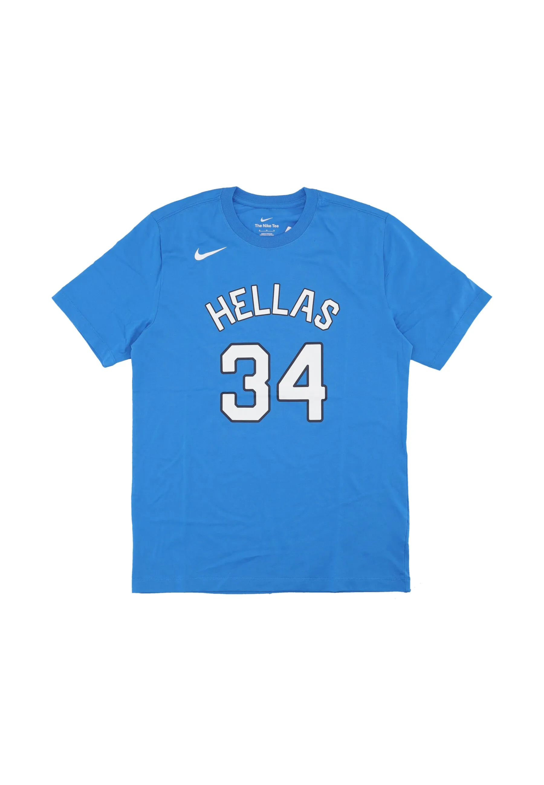 Maglietta Uomo Basketball Tee No 34 Giannis Antetounmpo Team Greece Lt Photo Blue
