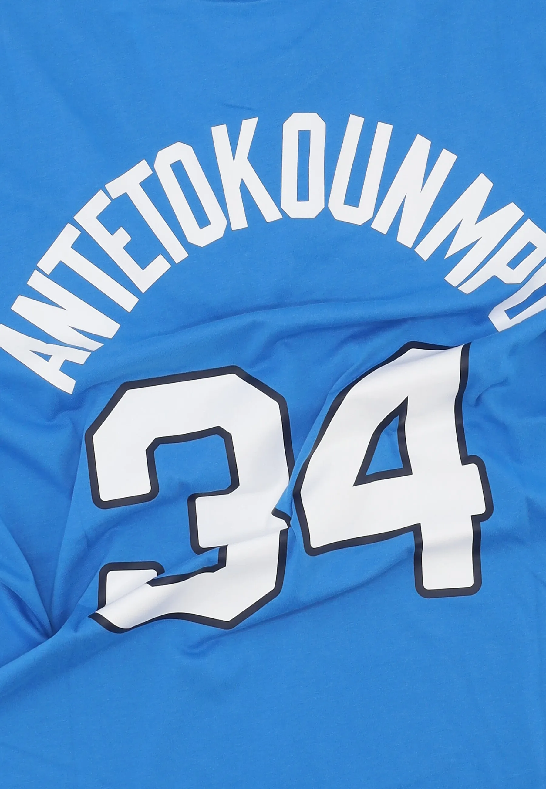 Maglietta Uomo Basketball Tee No 34 Giannis Antetounmpo Team Greece Lt Photo Blue