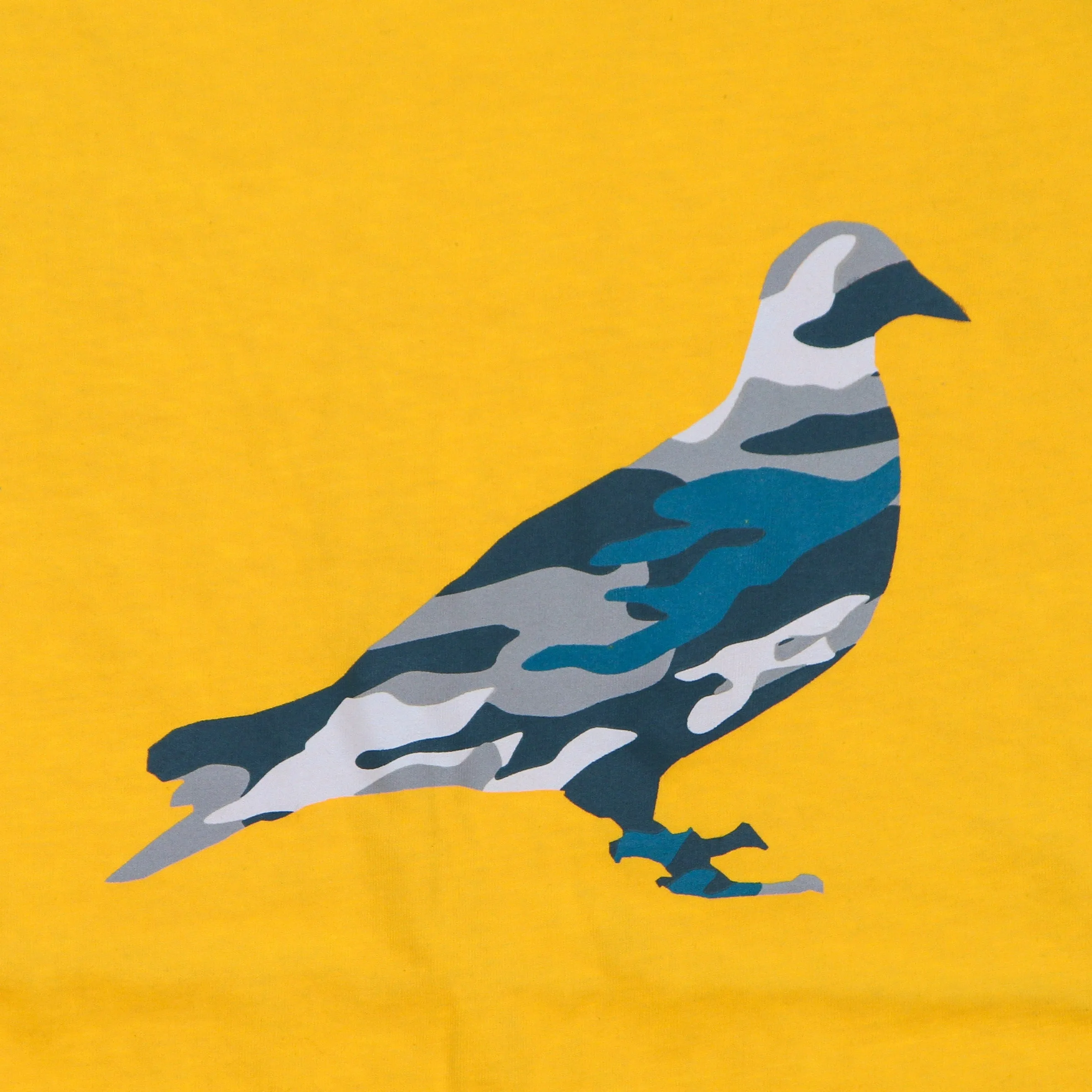 Maglietta Uomo Underhill Camo Pigeon Tee Yellow