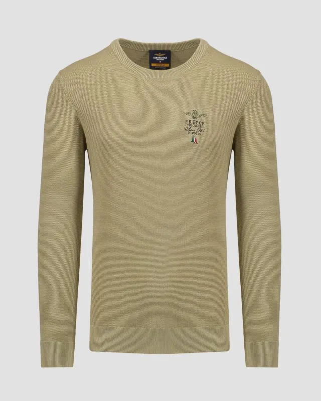 Maglione verde da uomo Aeronautica Militare