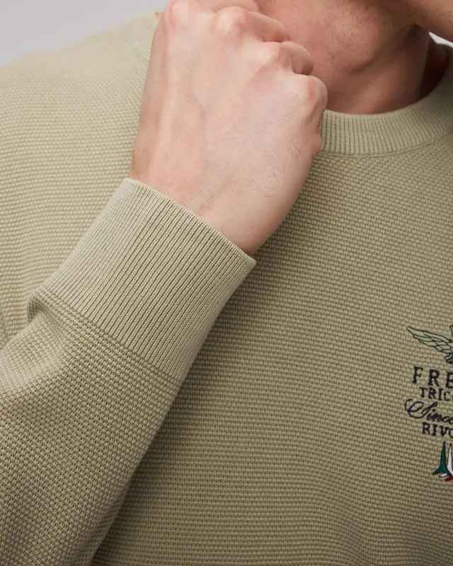 Maglione verde da uomo Aeronautica Militare