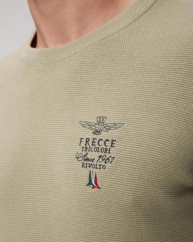 Maglione verde da uomo Aeronautica Militare