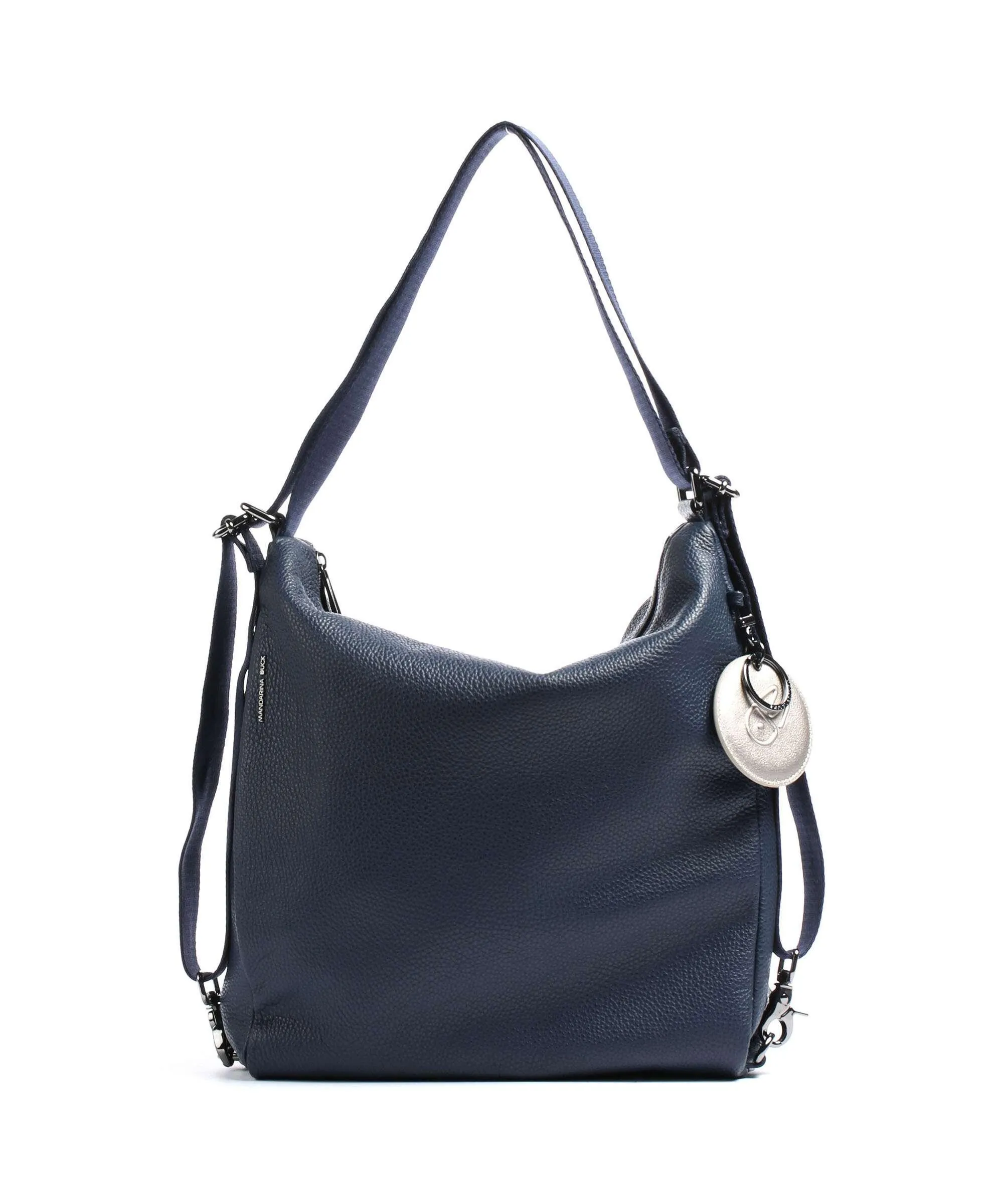  Mandarina Duck Mellow Leather Borsa a zainetto pelle di vitello grana navy  