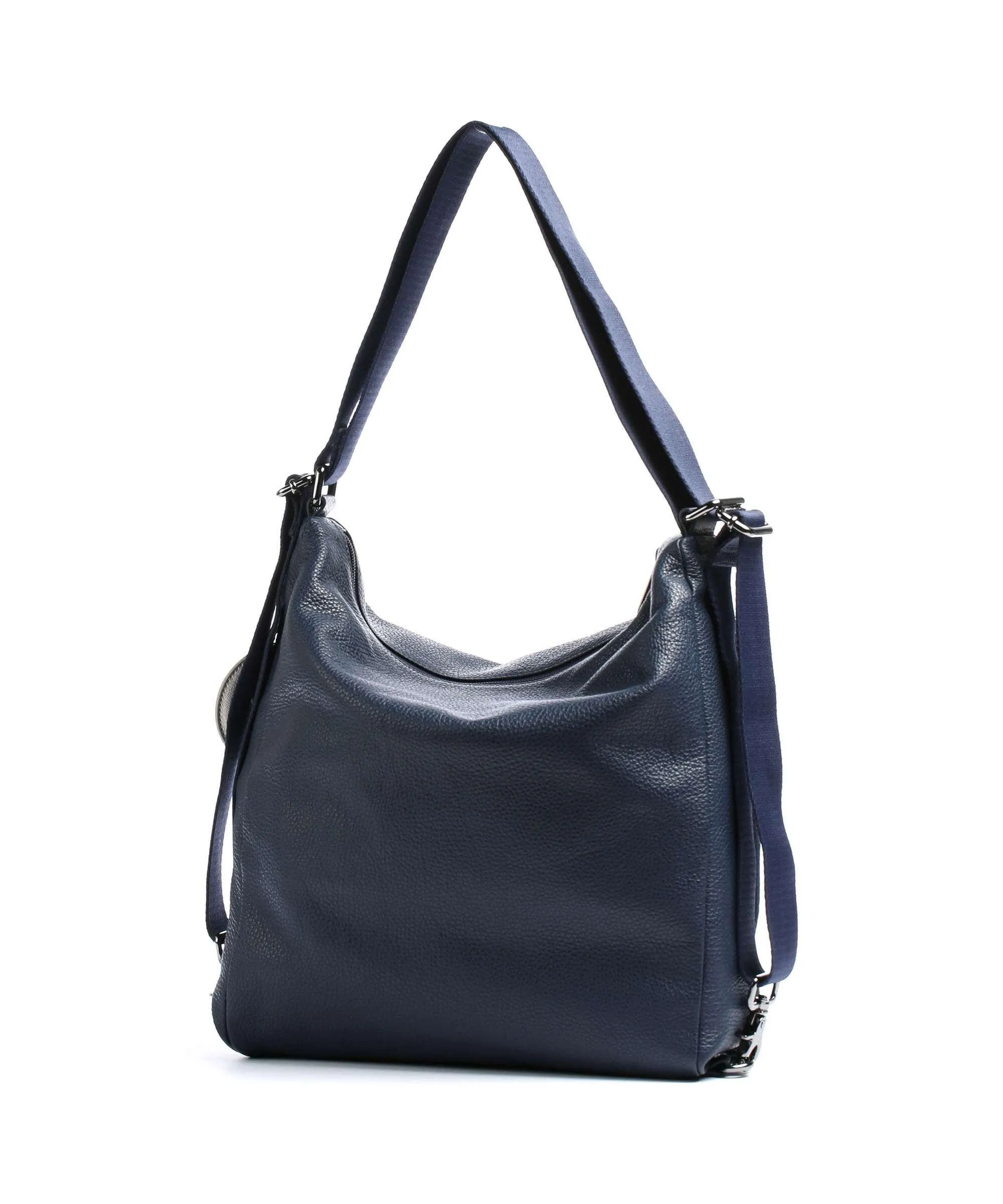  Mandarina Duck Mellow Leather Borsa a zainetto pelle di vitello grana navy  
