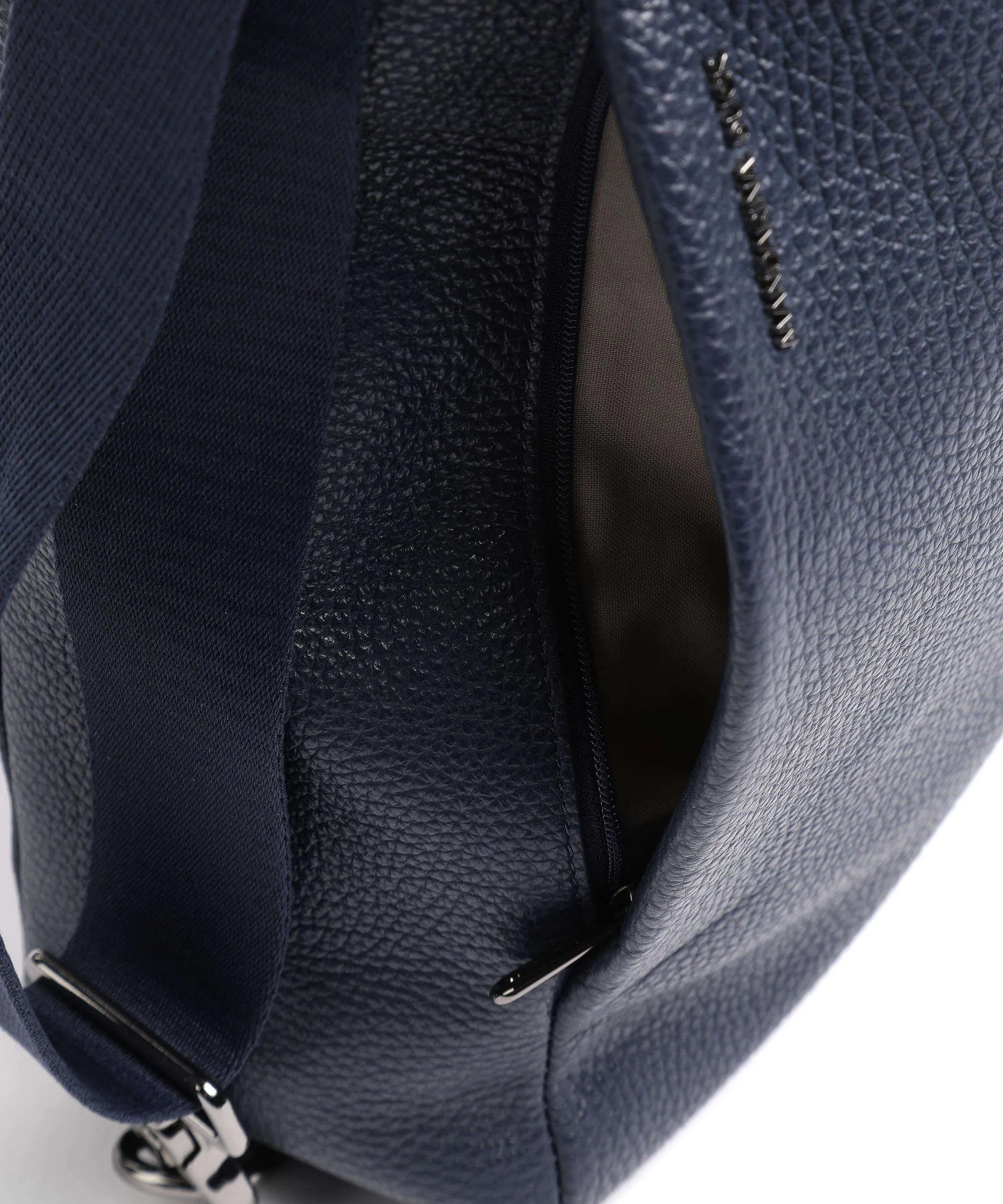  Mandarina Duck Mellow Leather Borsa a zainetto pelle di vitello grana navy  