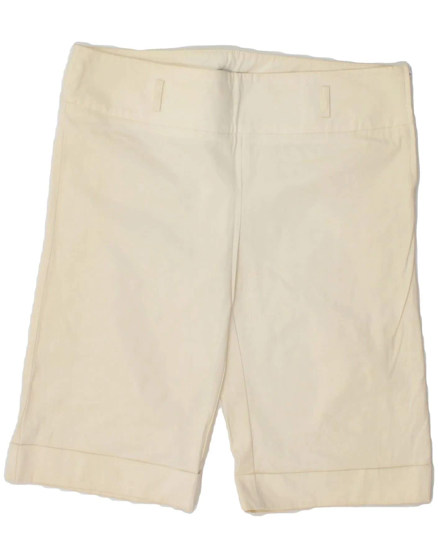MARELLA Womens Casual Shorts UK 16 Large W34  Off White Cotton