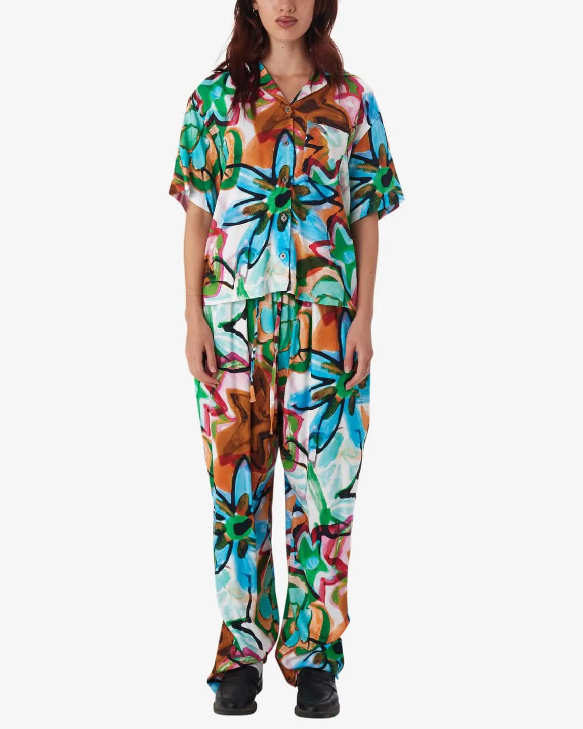 Marker Drawn Flower Shirt