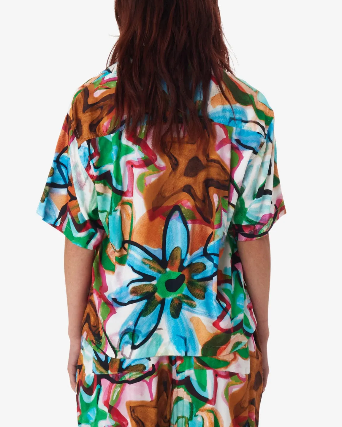 Marker Drawn Flower Shirt