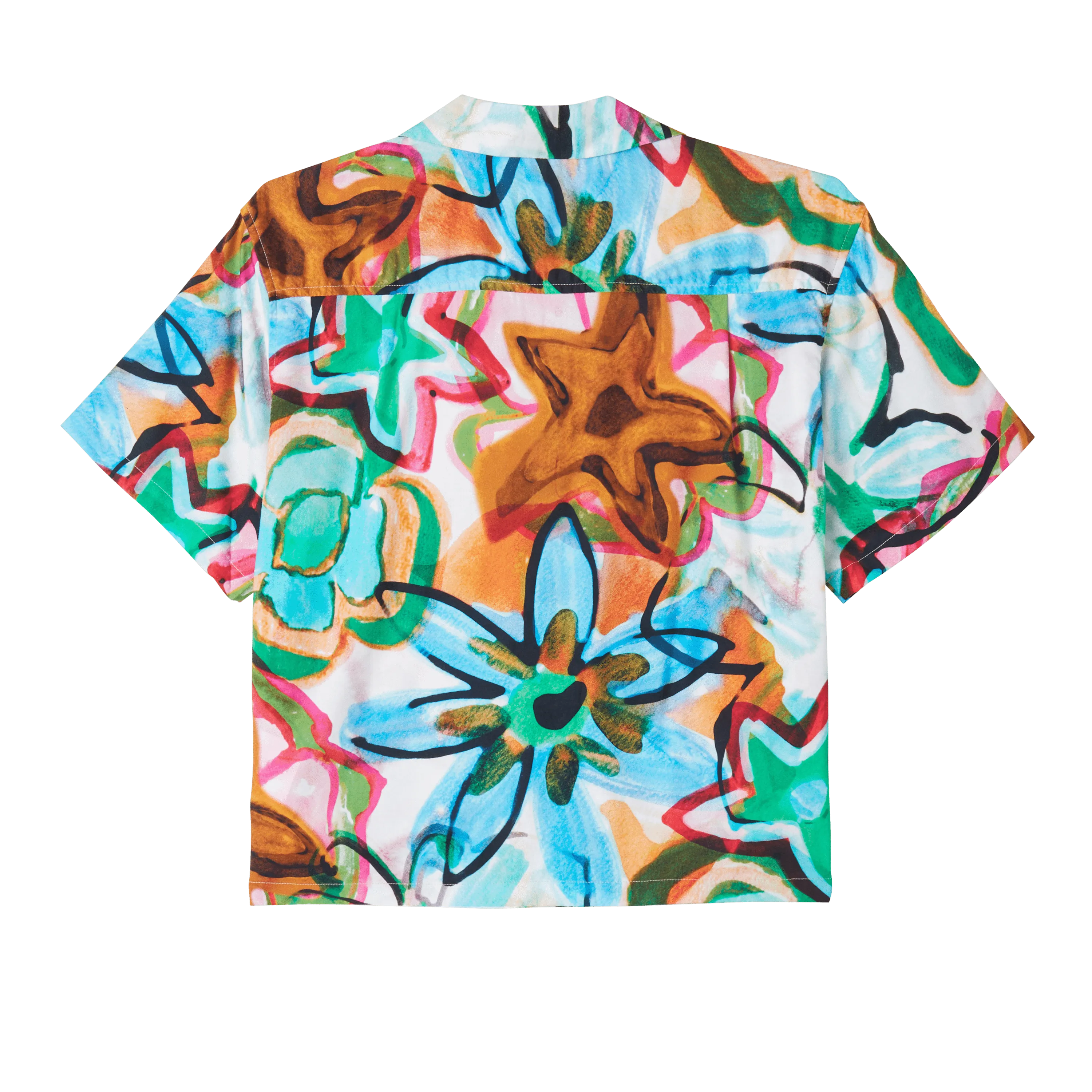 Marker Drawn Flower Shirt