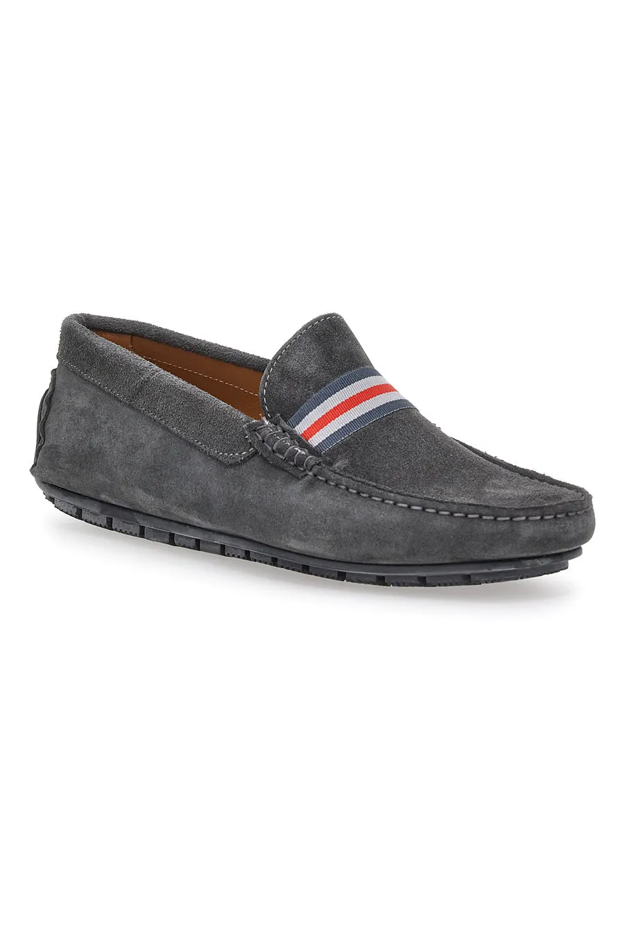   MAX DILLAN Mocassino in pelle scamosciata Grigia Max Dillan 05