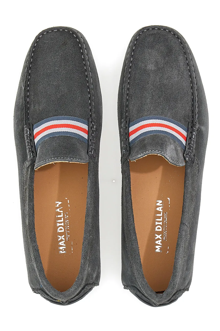   MAX DILLAN Mocassino in pelle scamosciata Grigia Max Dillan 05