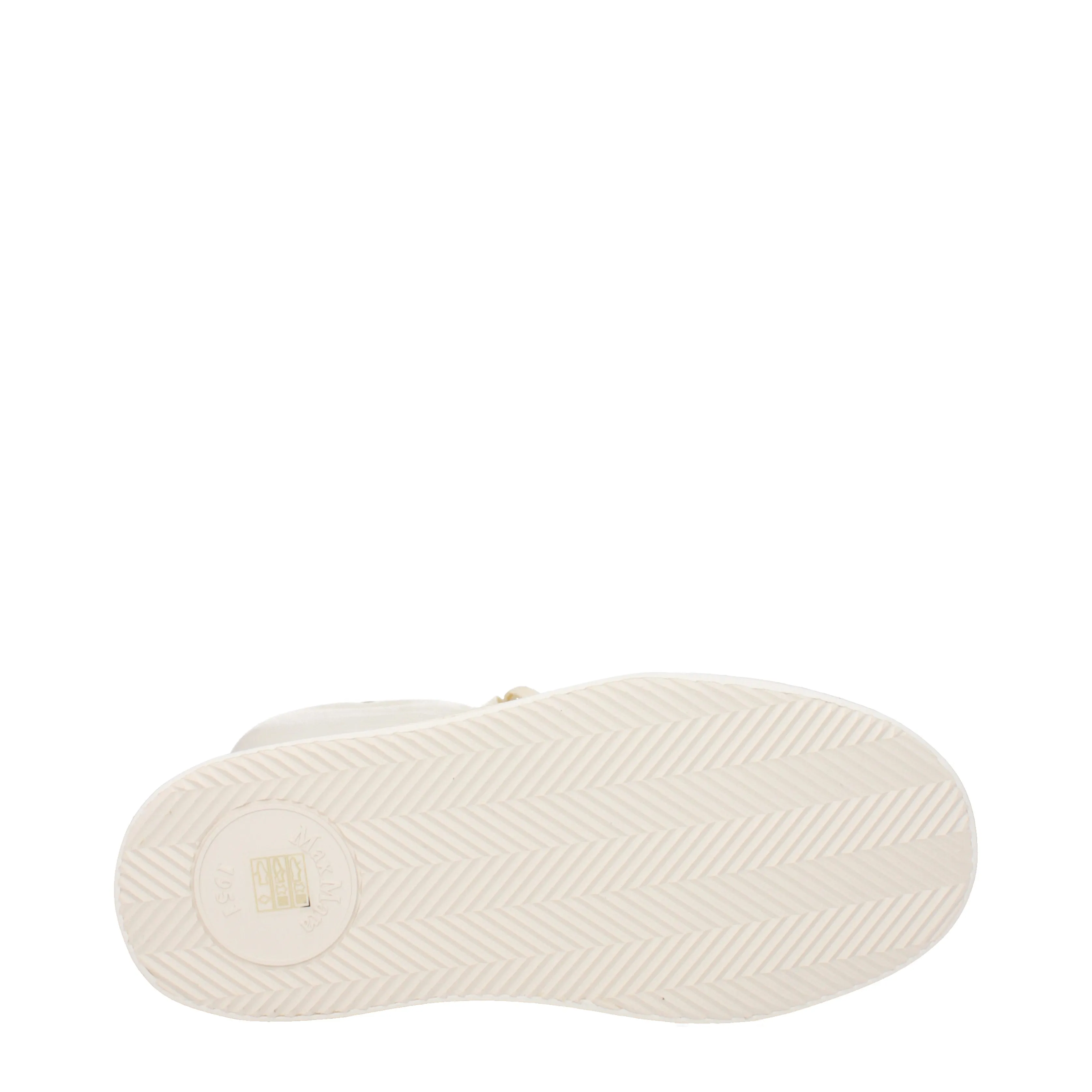 Max Mara Stivali Donna Tessuto Beige/Tela