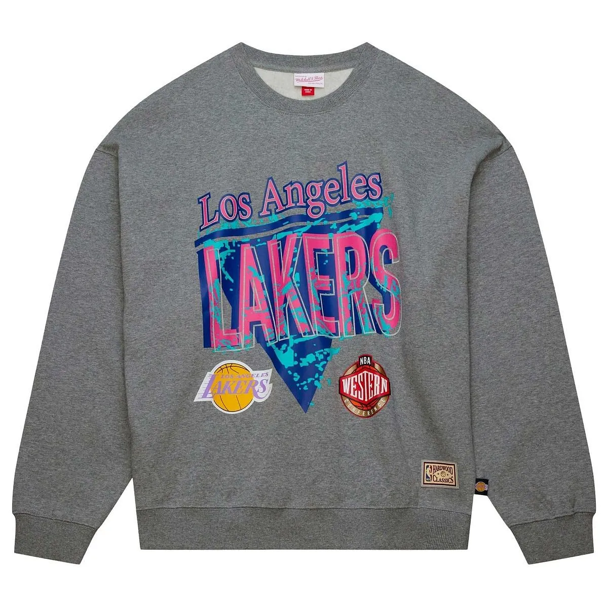     MITCHELL & NESS FELPA GIROCOLLO NBA 90S REFLECT LAKERS  