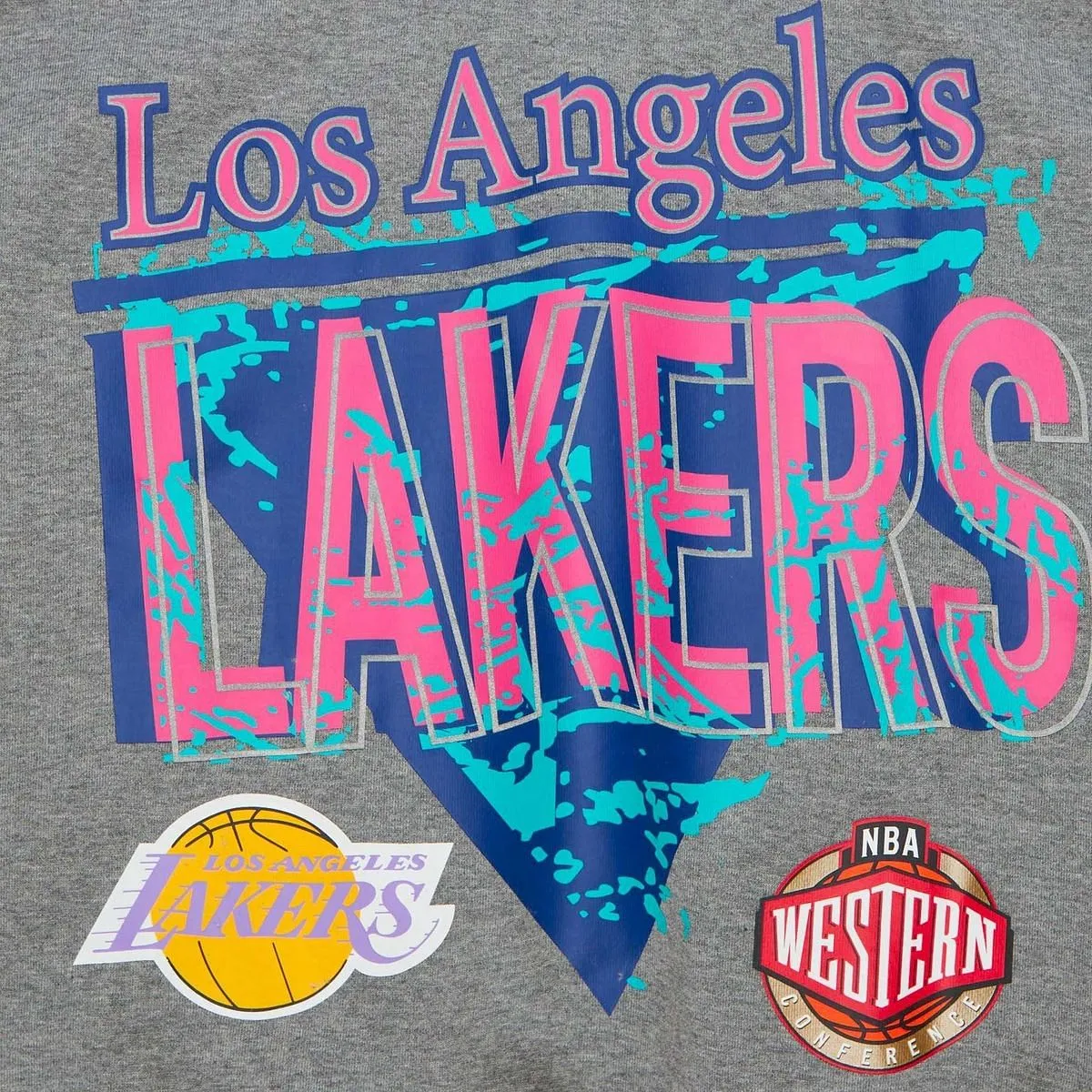      MITCHELL & NESS FELPA GIROCOLLO NBA 90S REFLECT LAKERS  