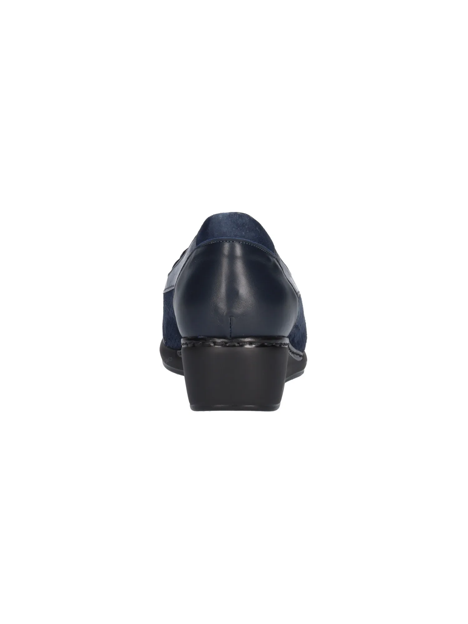 Mocassino con zeppa bassa Confort da donna blu