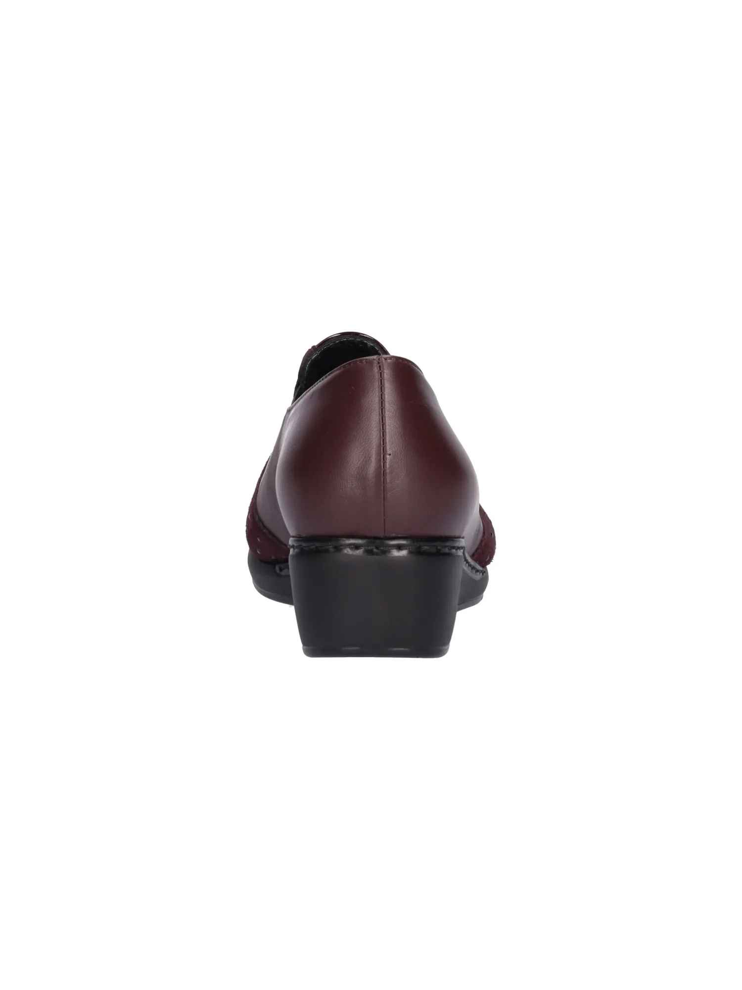 Mocassino zeppa bassa Confort da donna bordeaux