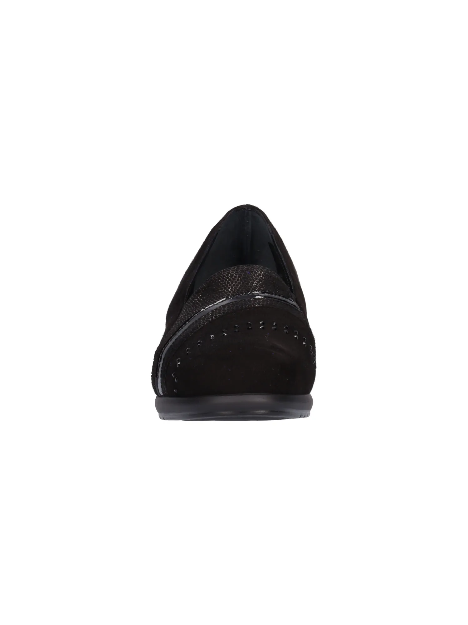 Mocassino zeppa bassa Confort da donna nero