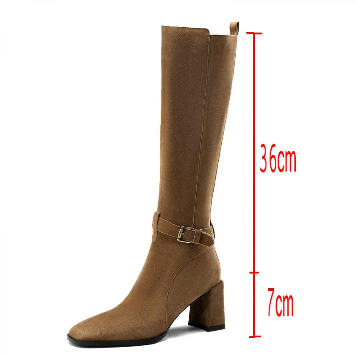 Moda Donna Tacchi alti Stivali in vera pelle Autunno Inverno Stivali lunghi caldi Scarpe eleganti da festa femminili Donna