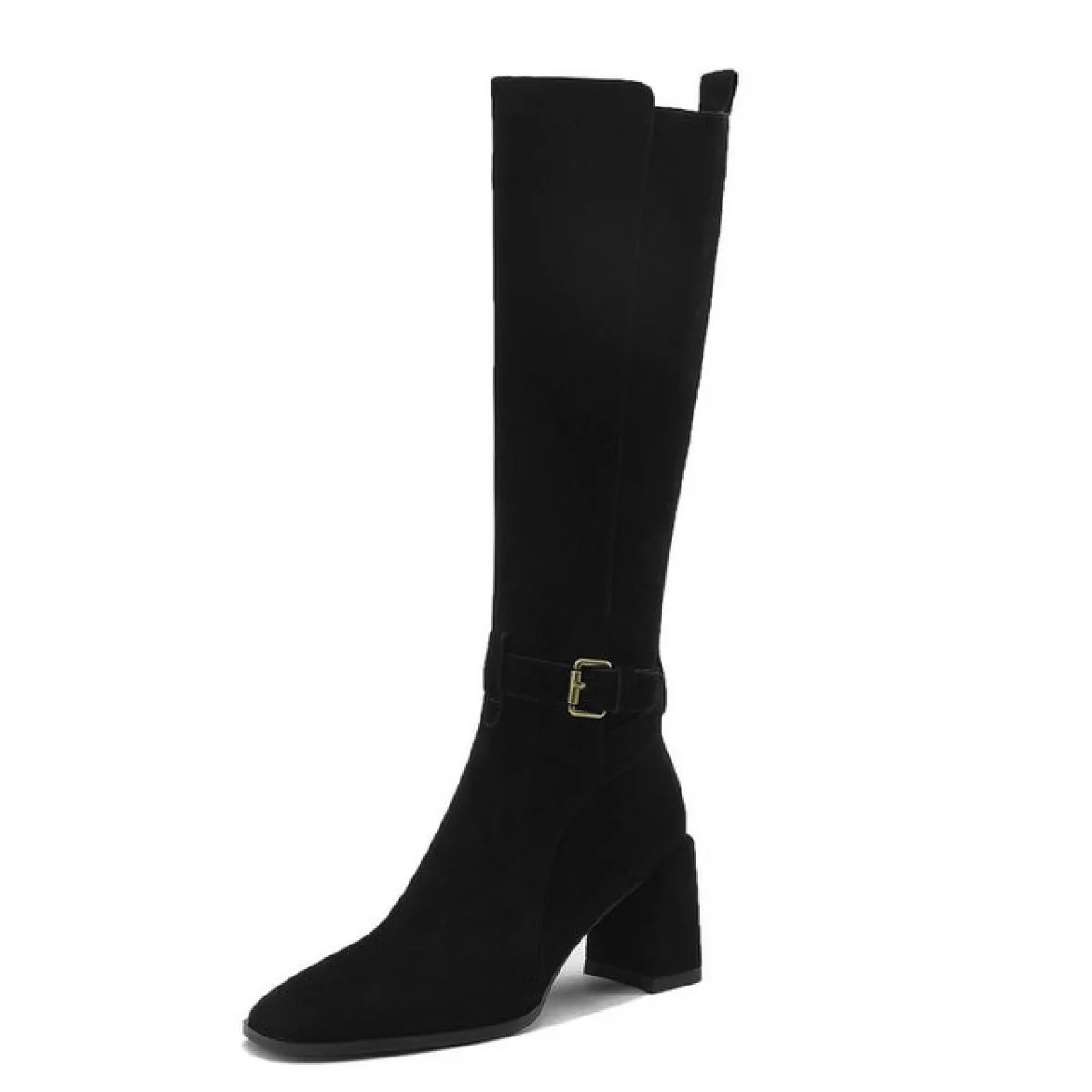 Moda Donna Tacchi alti Stivali in vera pelle Autunno Inverno Stivali lunghi caldi Scarpe eleganti da festa femminili Donna
