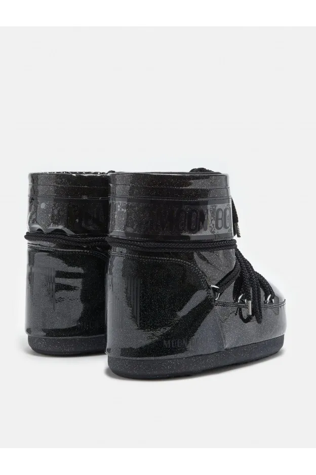 Moon Boot Icon Low Glitter Nero