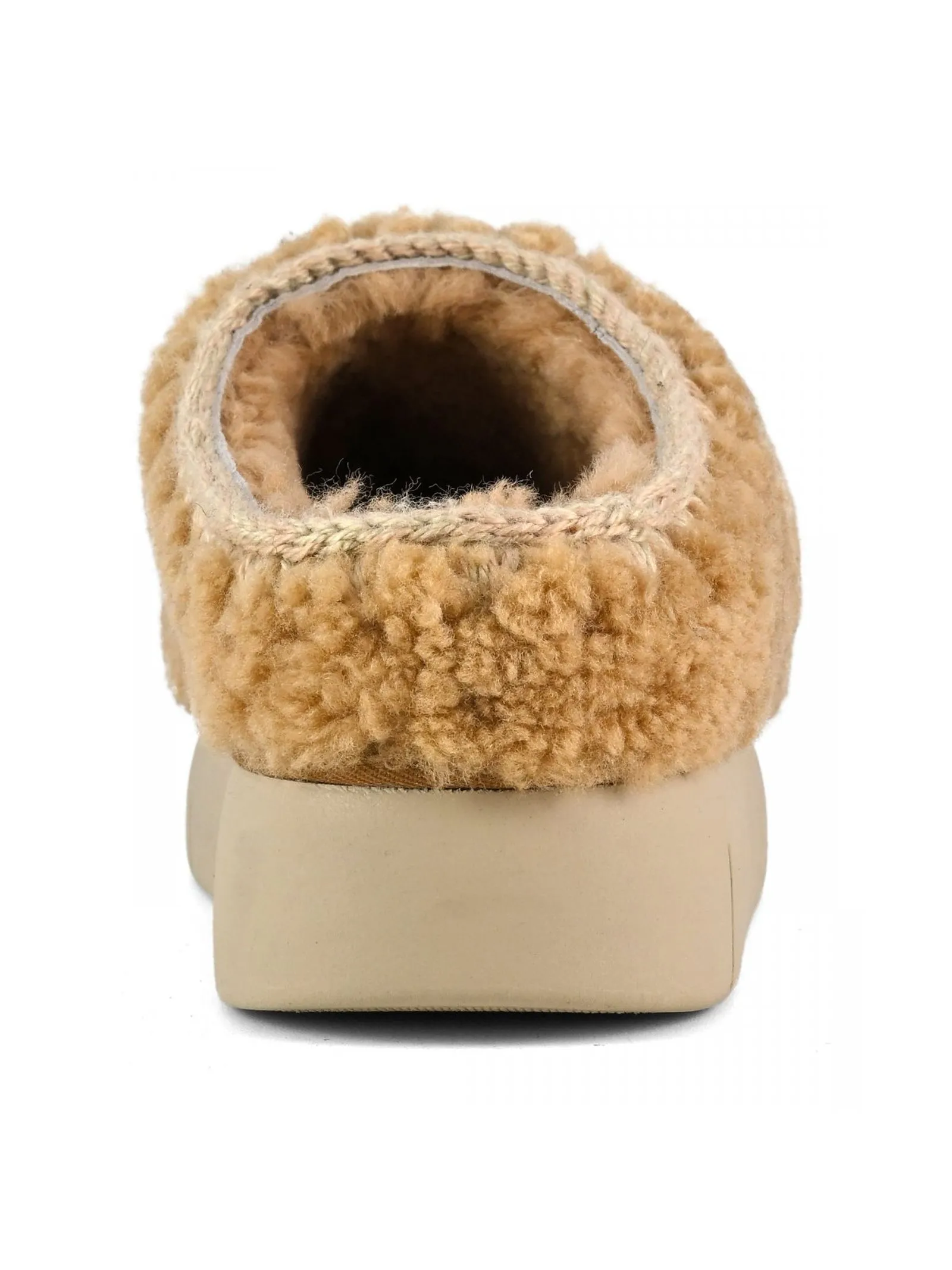 MOU Calzature,Pantofole Bounce clog maxi stitching cognac 