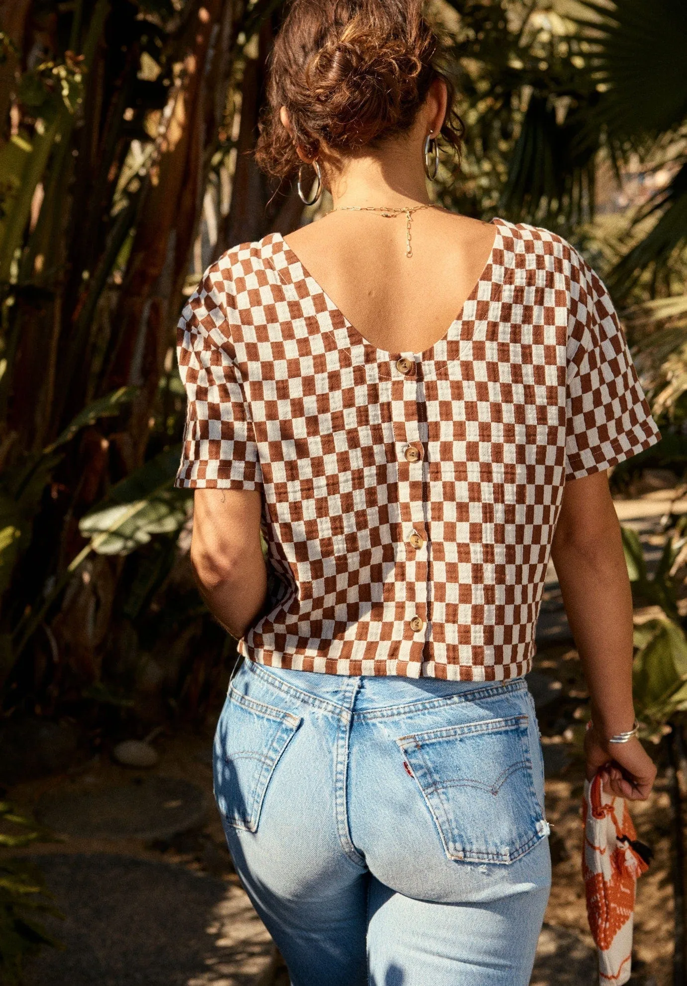 MYKONOS SMALL CHECK S S WOVEN