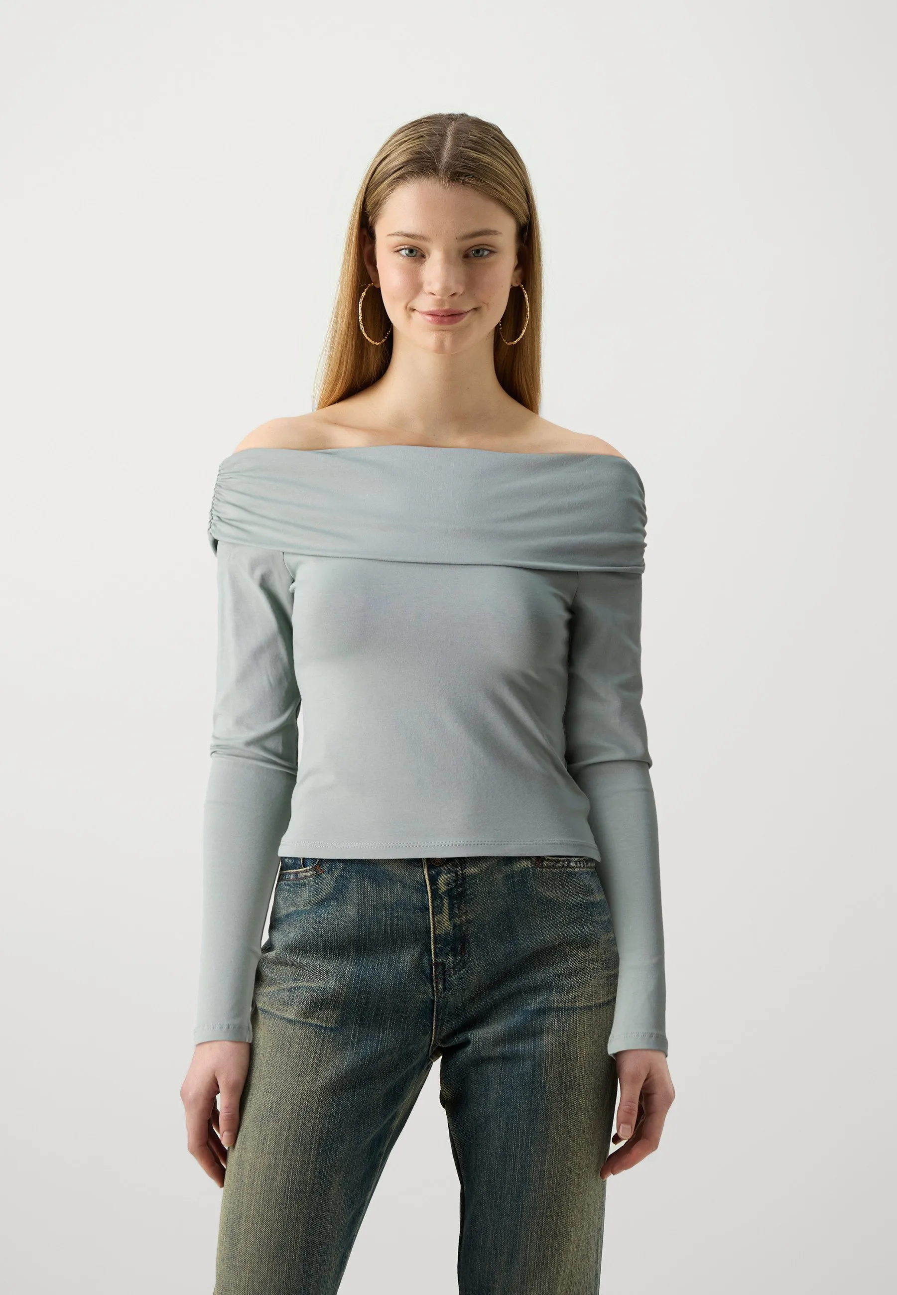 ONLLIVE LOVE OFF SHOULDER - Maglietta a manica lunga