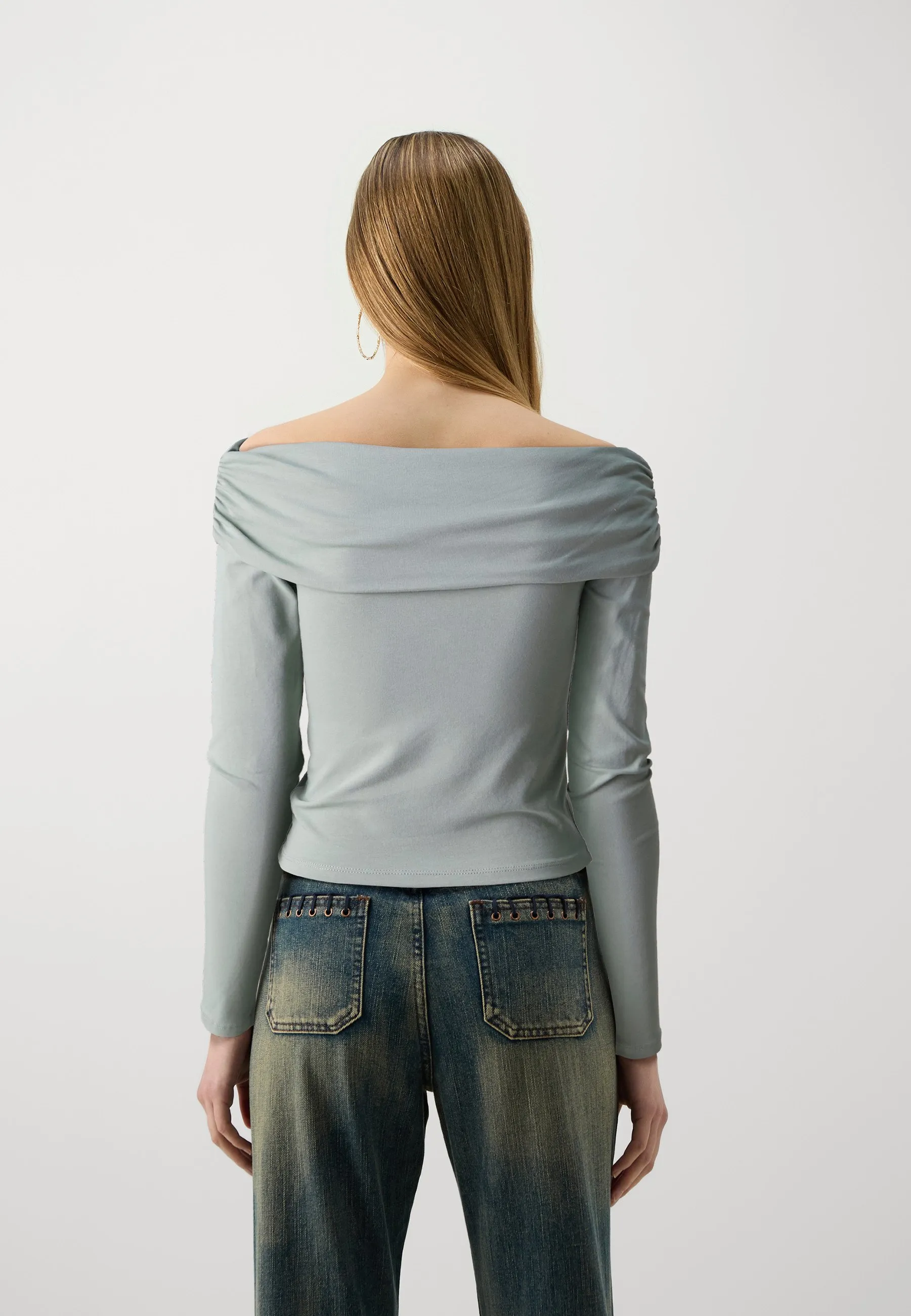 ONLLIVE LOVE OFF SHOULDER - Maglietta a manica lunga