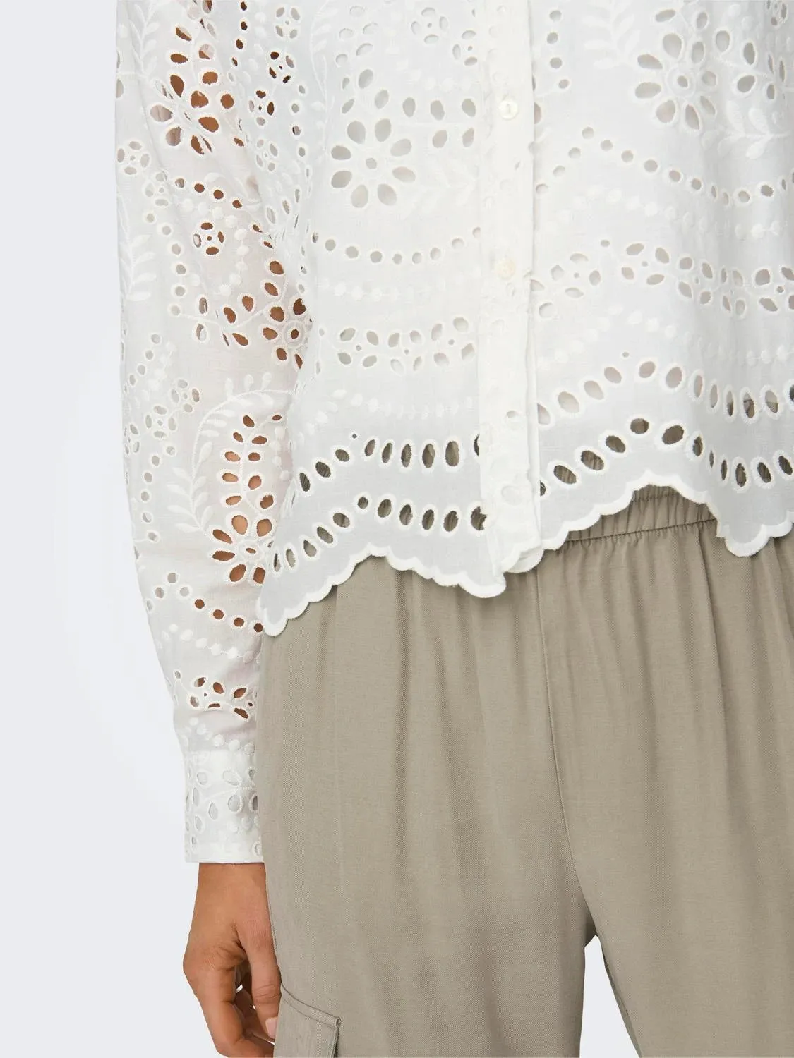Only donna camicia Bobby Lalisa short 15314566 Bianco