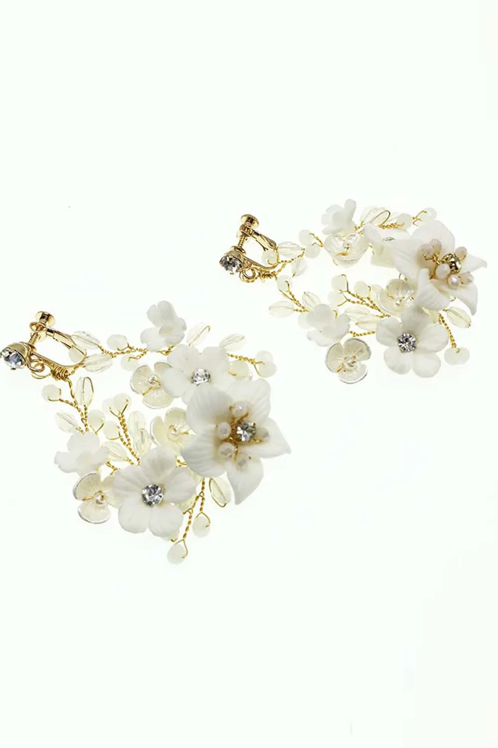 Orecchini da sposa a fiore