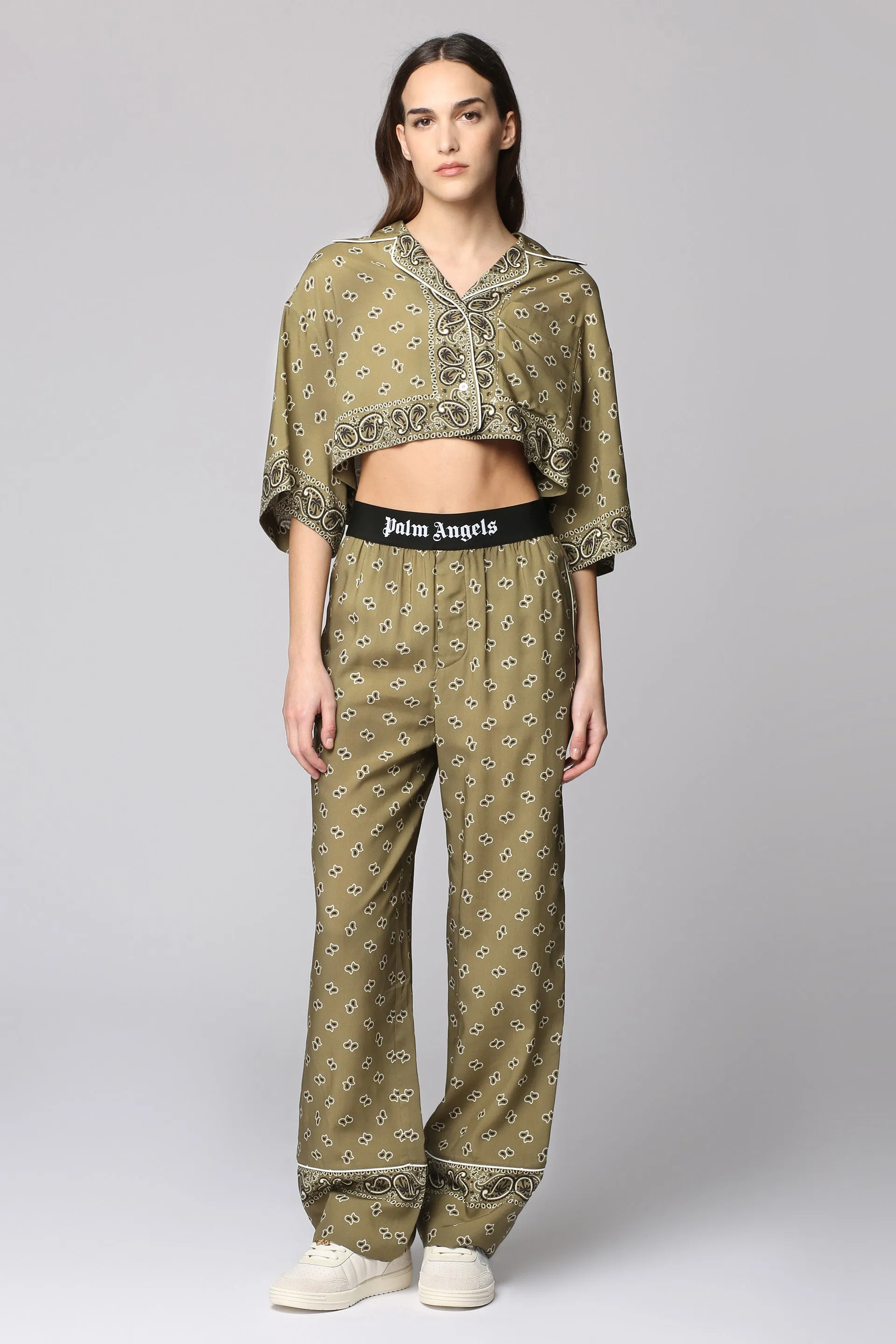 Palm Angels Pantaloni in viscosa