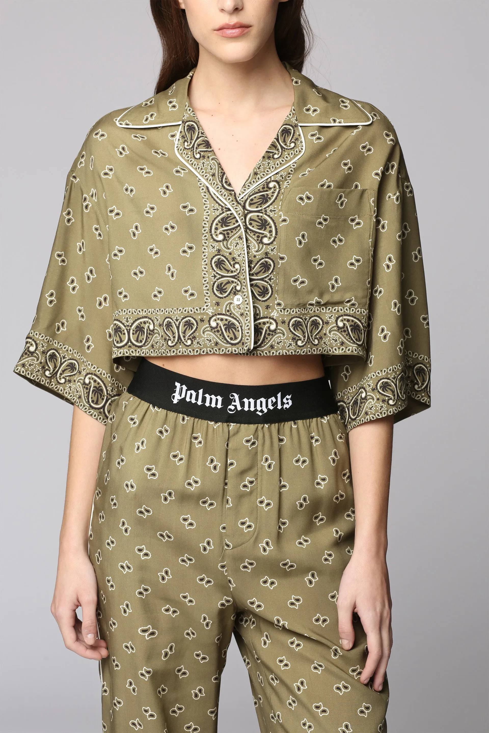 Palm Angels Pantaloni in viscosa