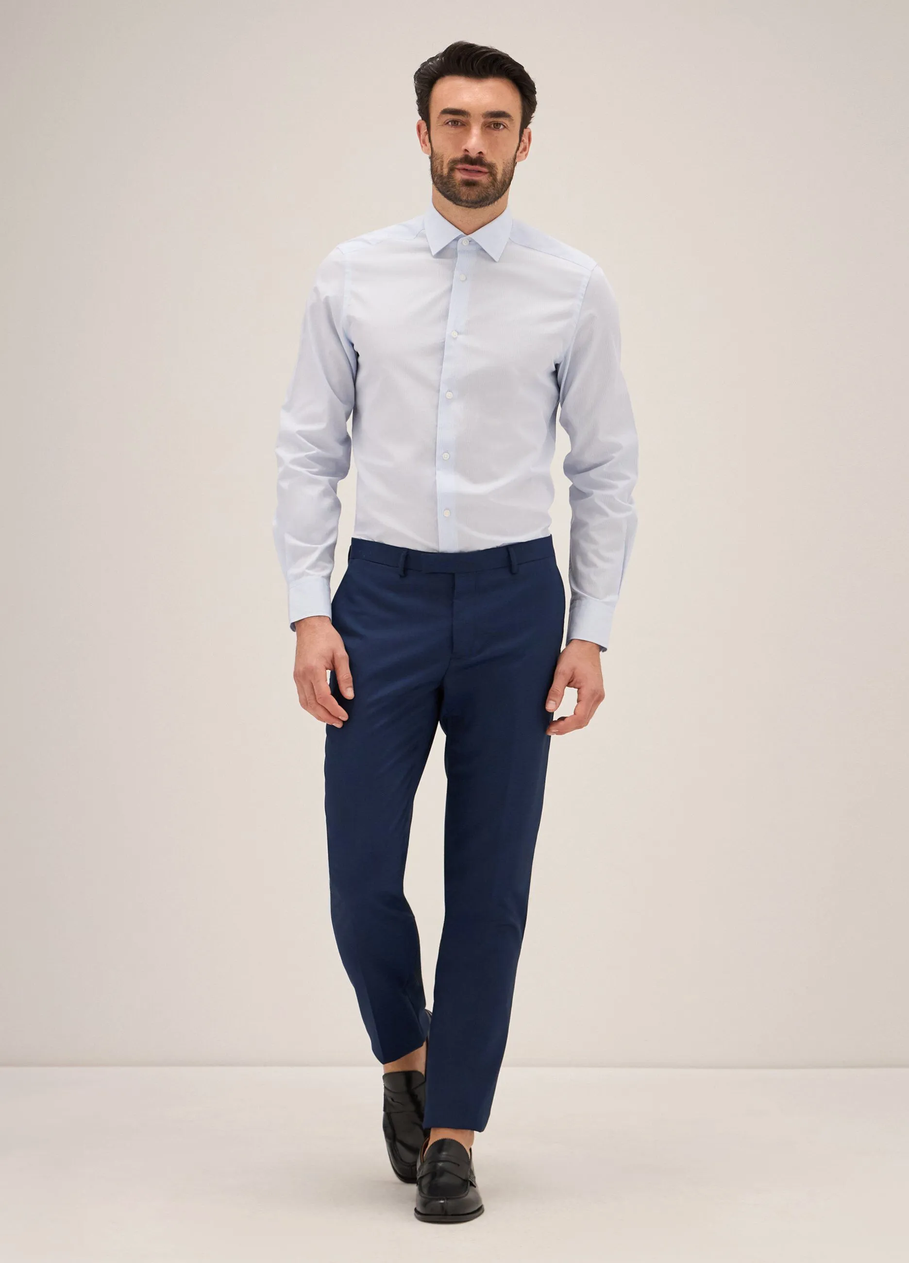 Pantalone Rumford classico in tessuto operato uomo