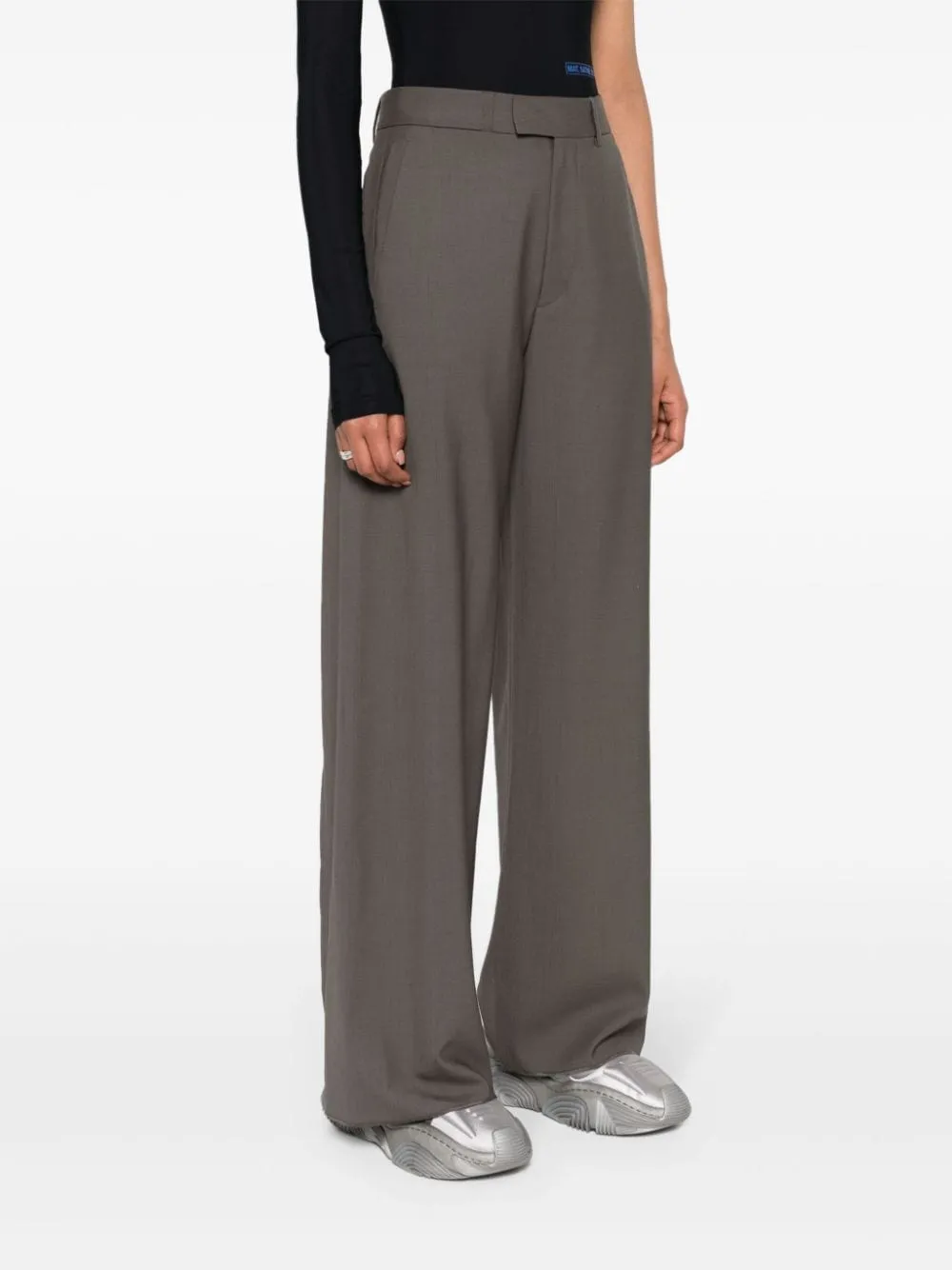 Pantaloni a portafoglio in grigio - donna
