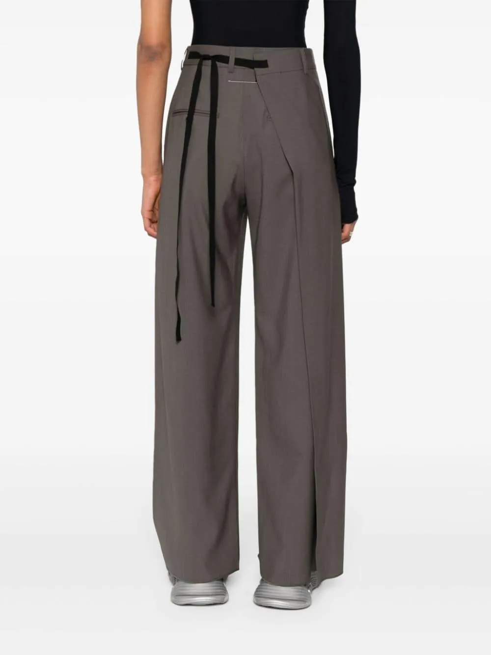 Pantaloni a portafoglio in grigio - donna