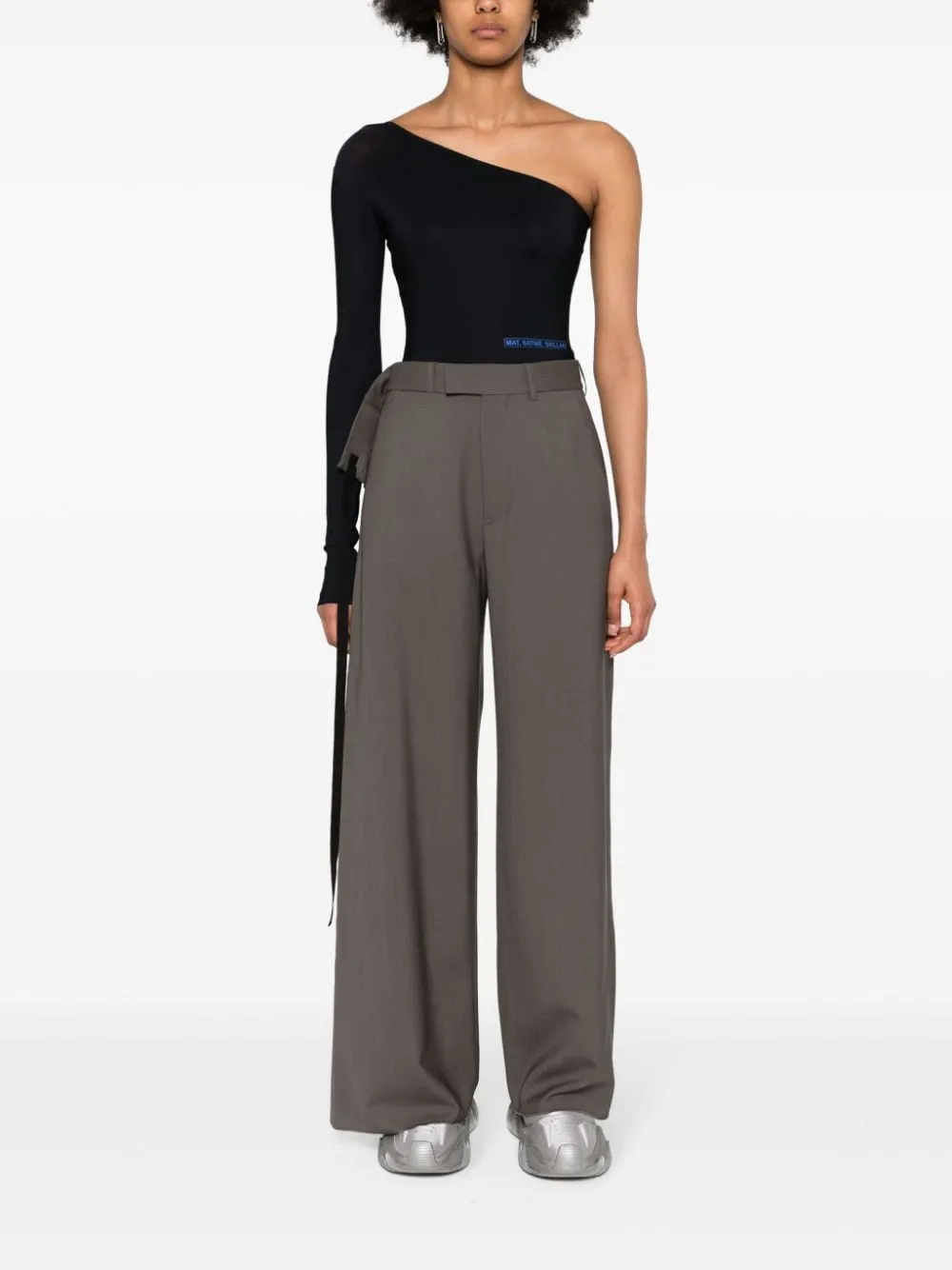 Pantaloni a portafoglio in grigio - donna
