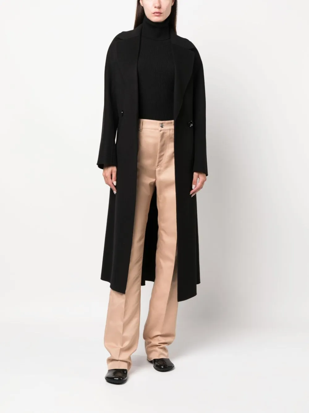 Pantaloni a vita exploit in beige - donna