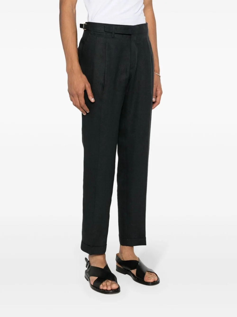 Pantaloni affusolati in nero - uomo