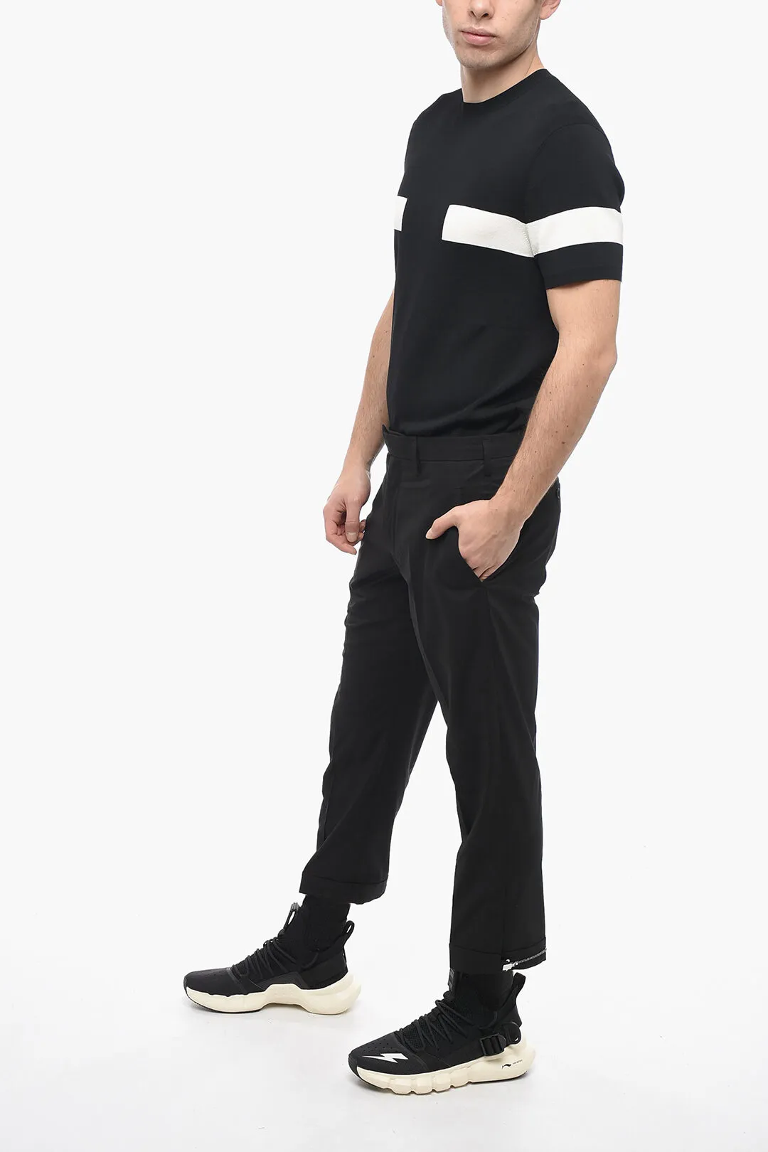 Pantaloni BARRETT METAL Slim Fit con Passanti