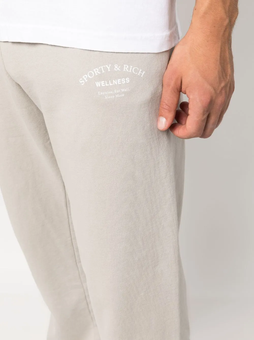 Pantaloni con logo in bianco - unisex