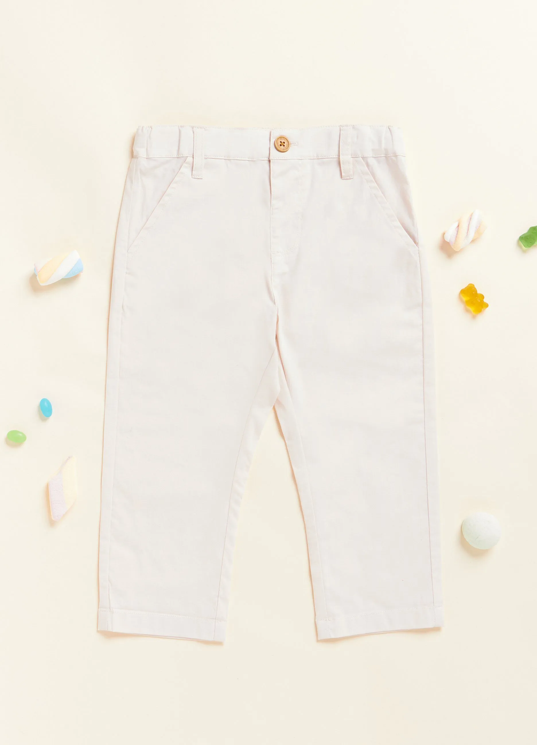 Pantaloni in cotone stretch IANA