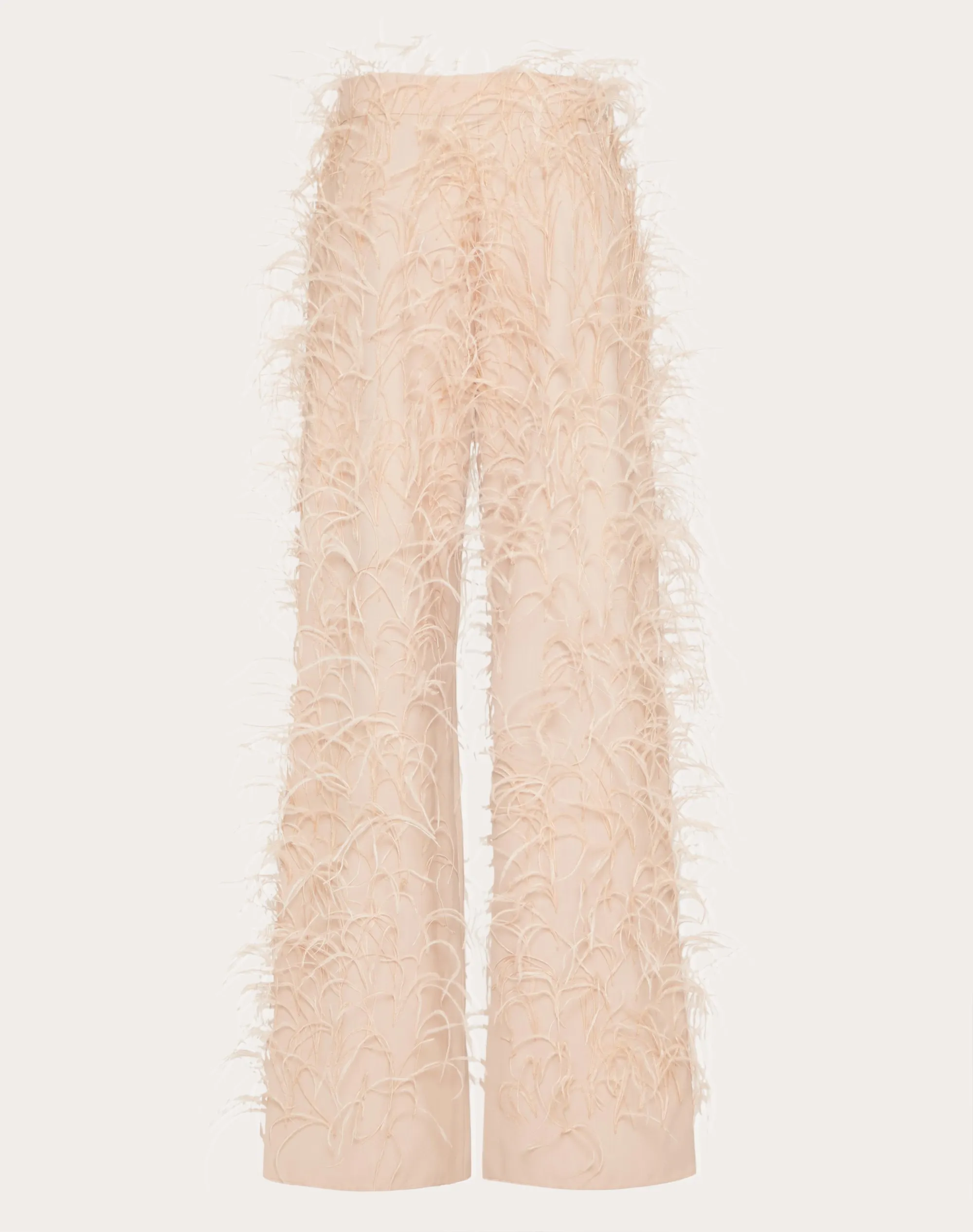 PANTALONI IN DRY TAILORING WOOL RICAMATI