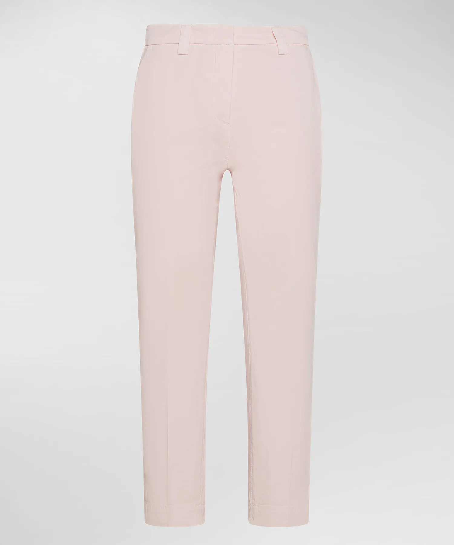 Pantaloni in gabardine di cotone stretch