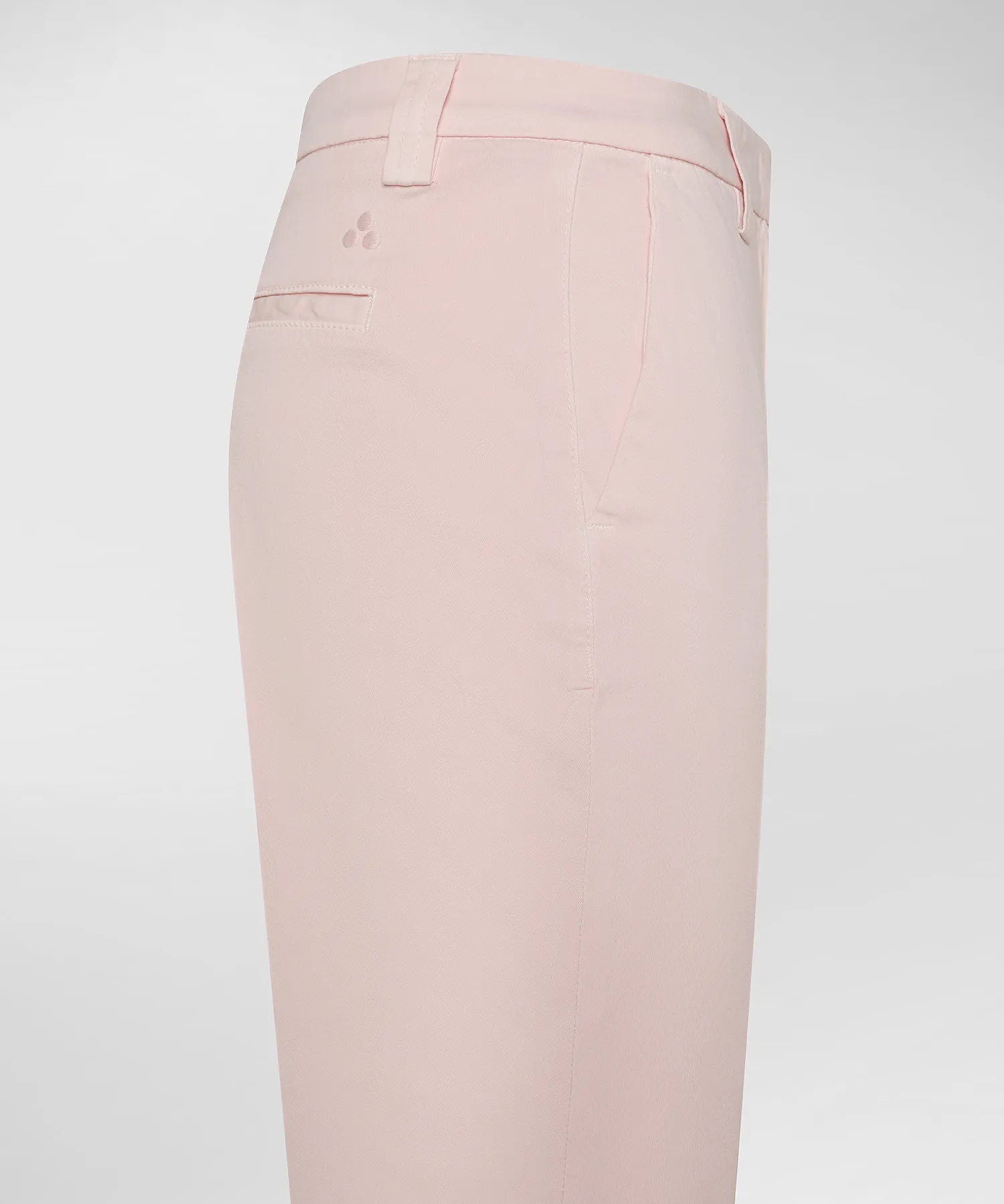 Pantaloni in gabardine di cotone stretch