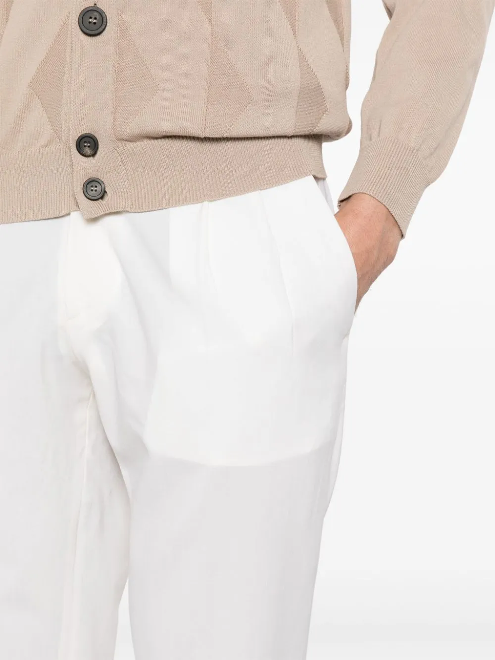 Pantaloni quartieris in bianco - uomo