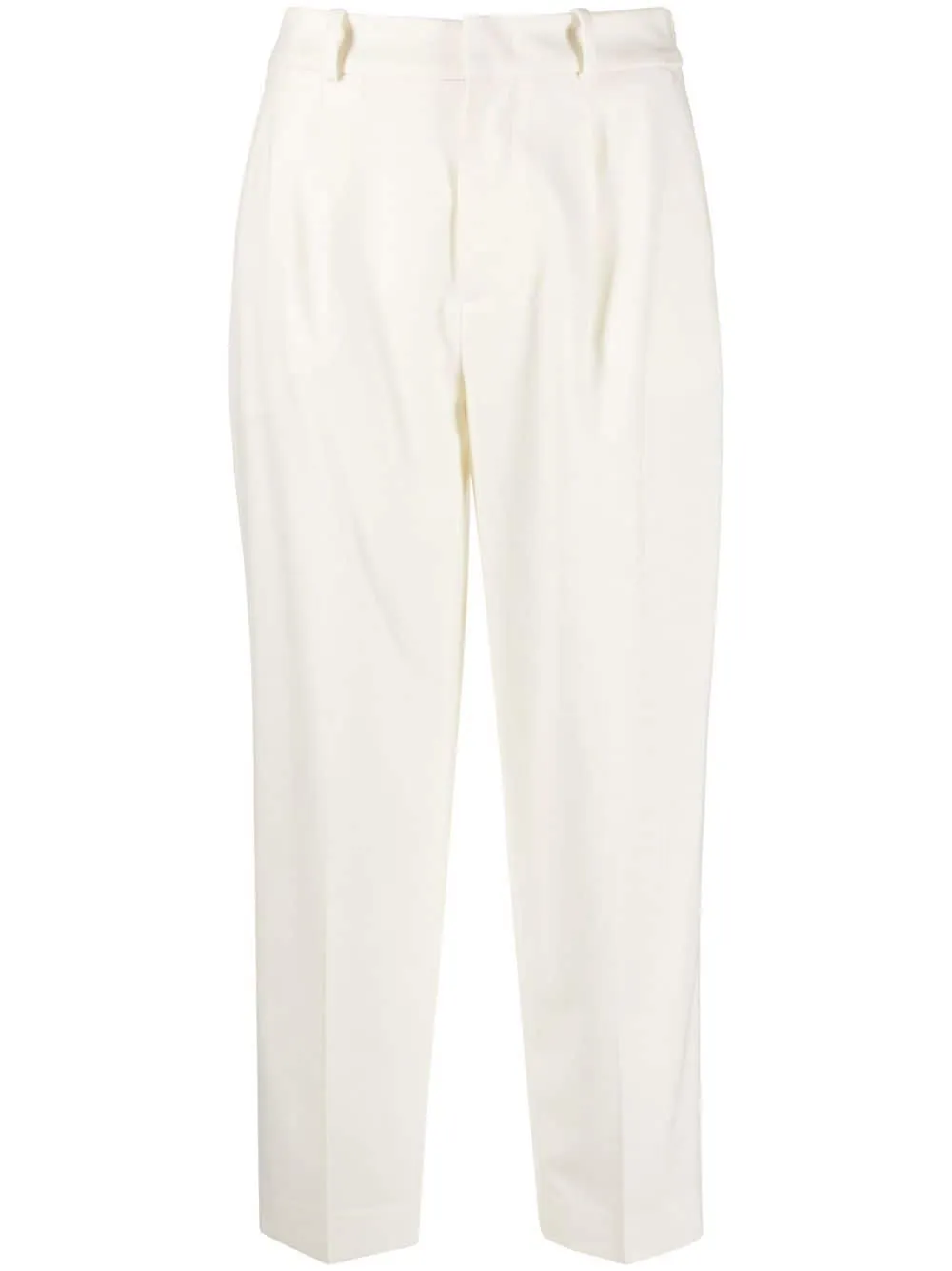 Pantaloni slim affusolati in bianco - donna