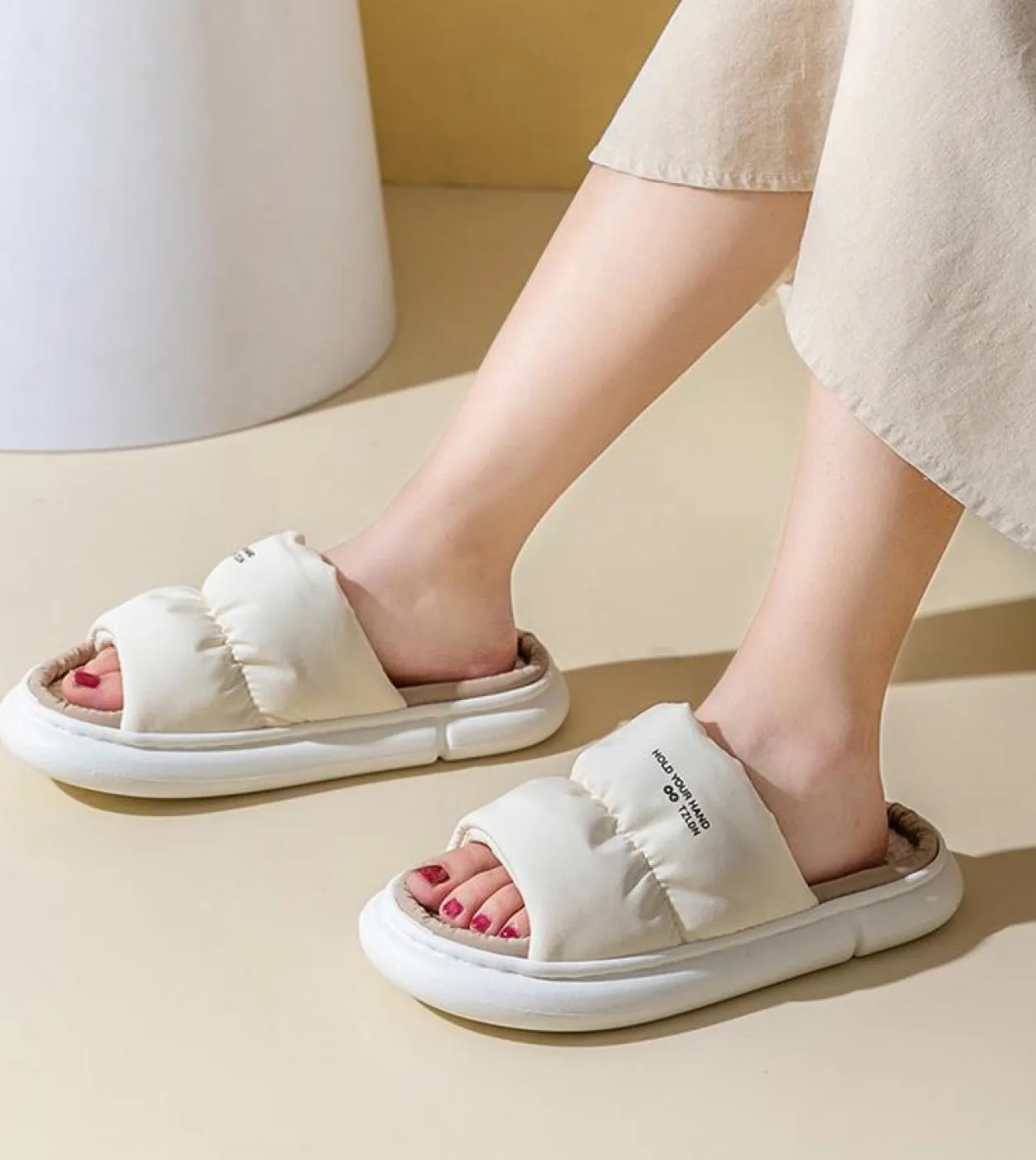 Pantofole da casa Pantofole da donna traspiranti Piattaforma Pantofole da casa Pantofole da donna