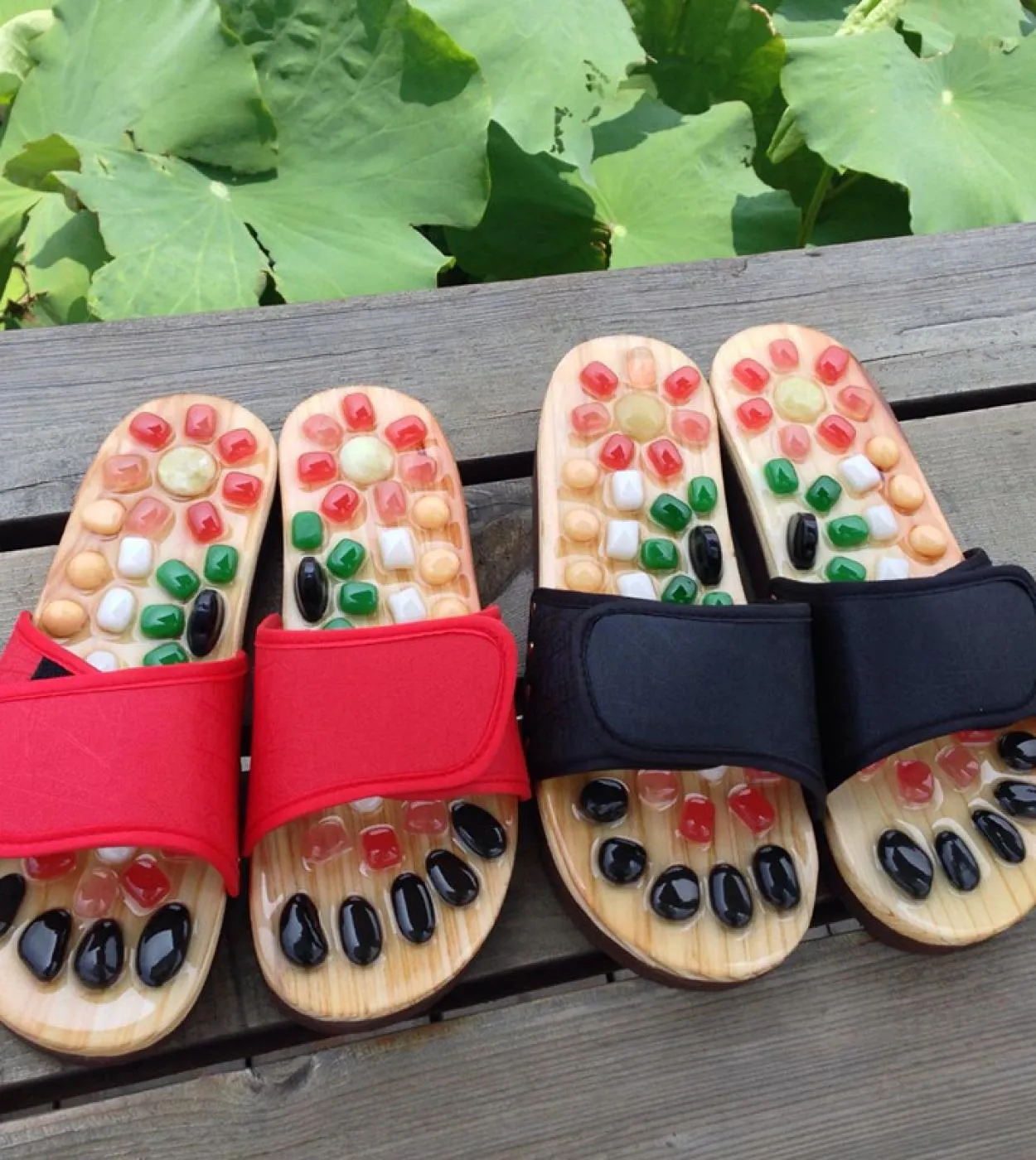 Pantofole dei punti di agopuntura del piede Pantofole Massaggio Scarpe da massaggio Pantofole piatte Pantofole da uomo Pantofole