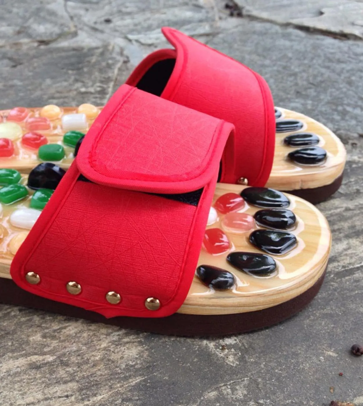 Pantofole dei punti di agopuntura del piede Pantofole Massaggio Scarpe da massaggio Pantofole piatte Pantofole da uomo Pantofole